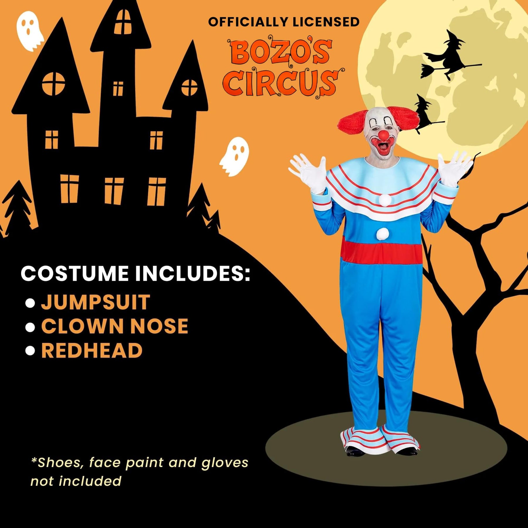 Bozo The Clown Adult Costume