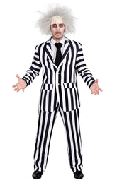 Black & White Striped Suit Adult Costume