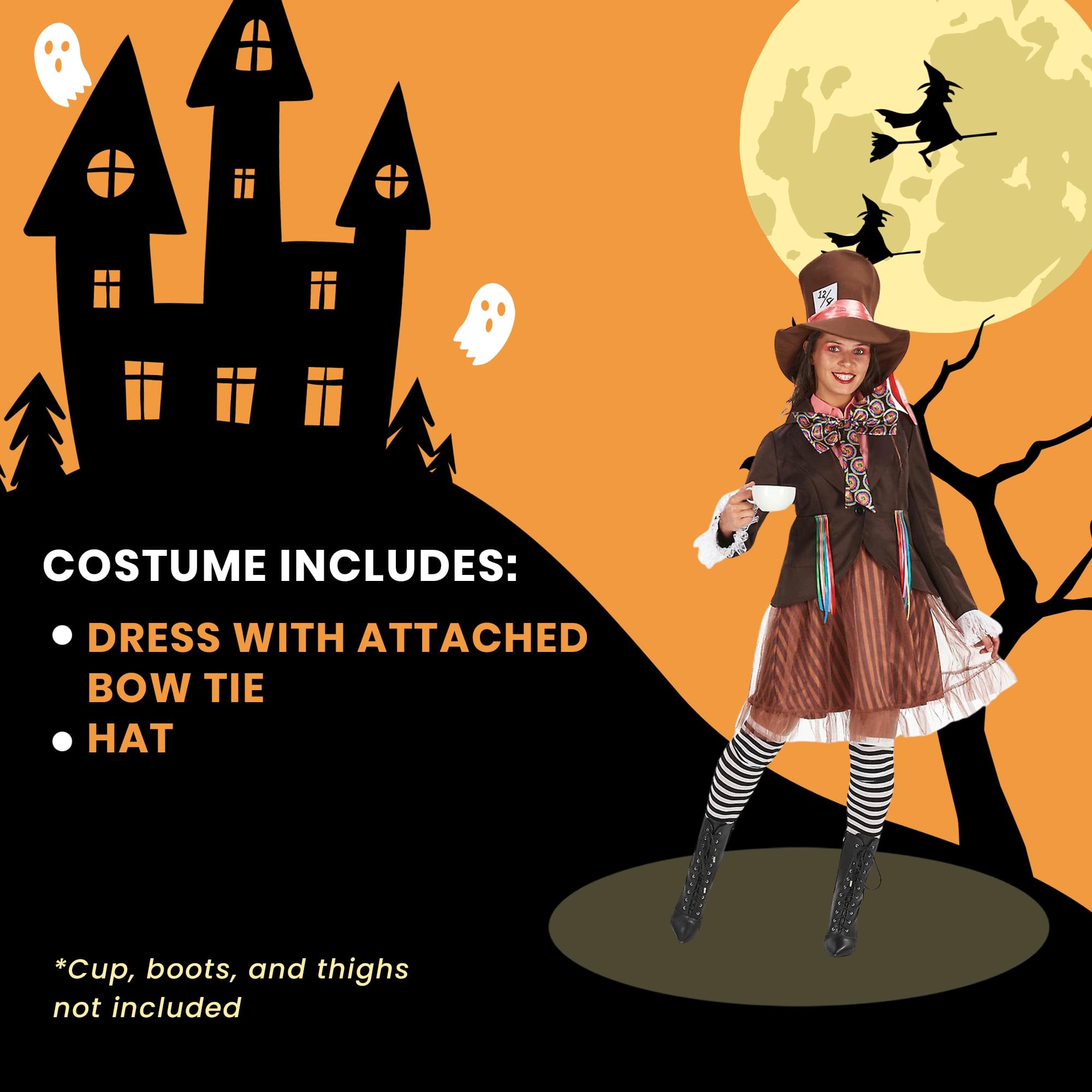 Alice in Wonderland Lady Hatter Adult Costume