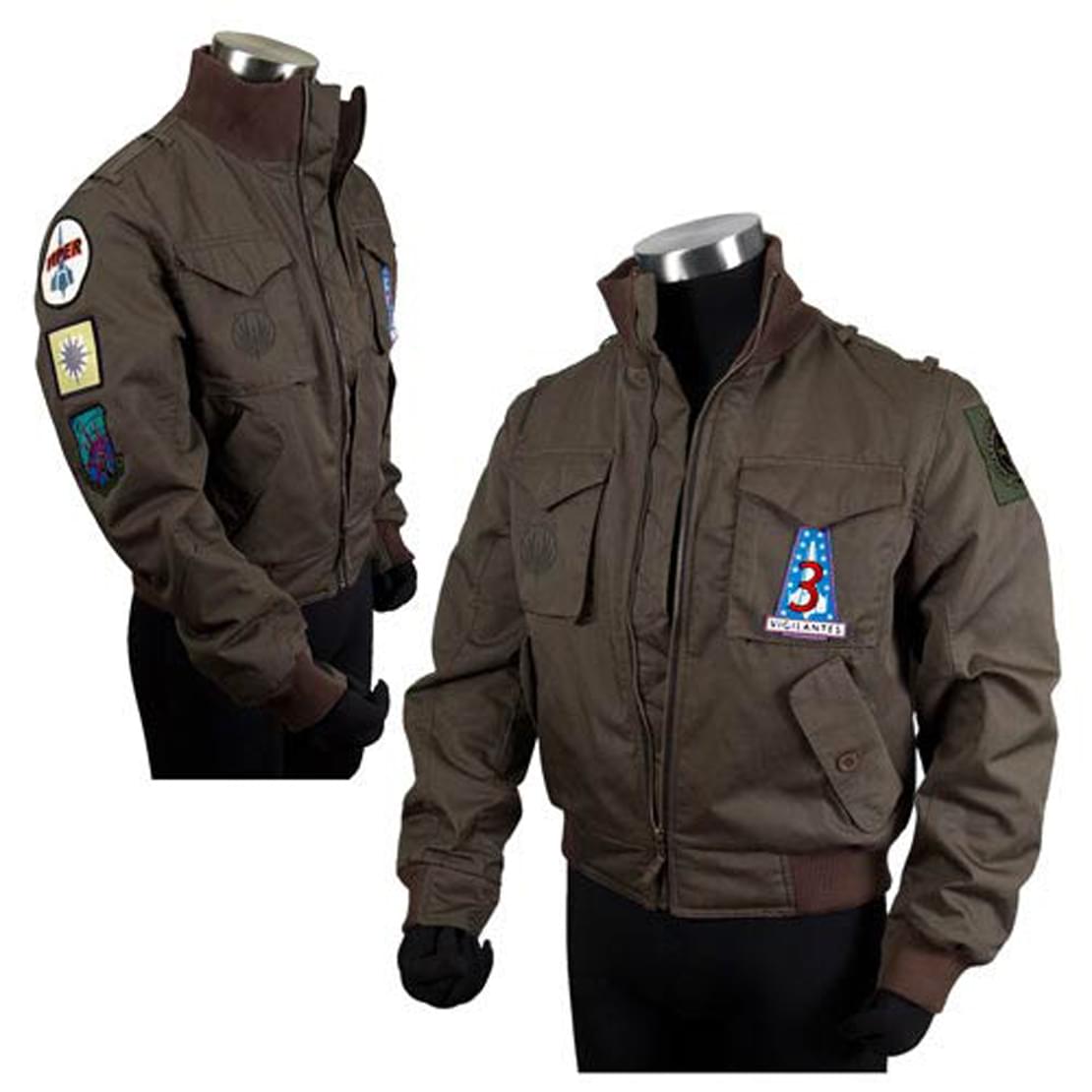 Battlestar Galactica Lee Apollo Adama Costume Bomber Jacket Adult