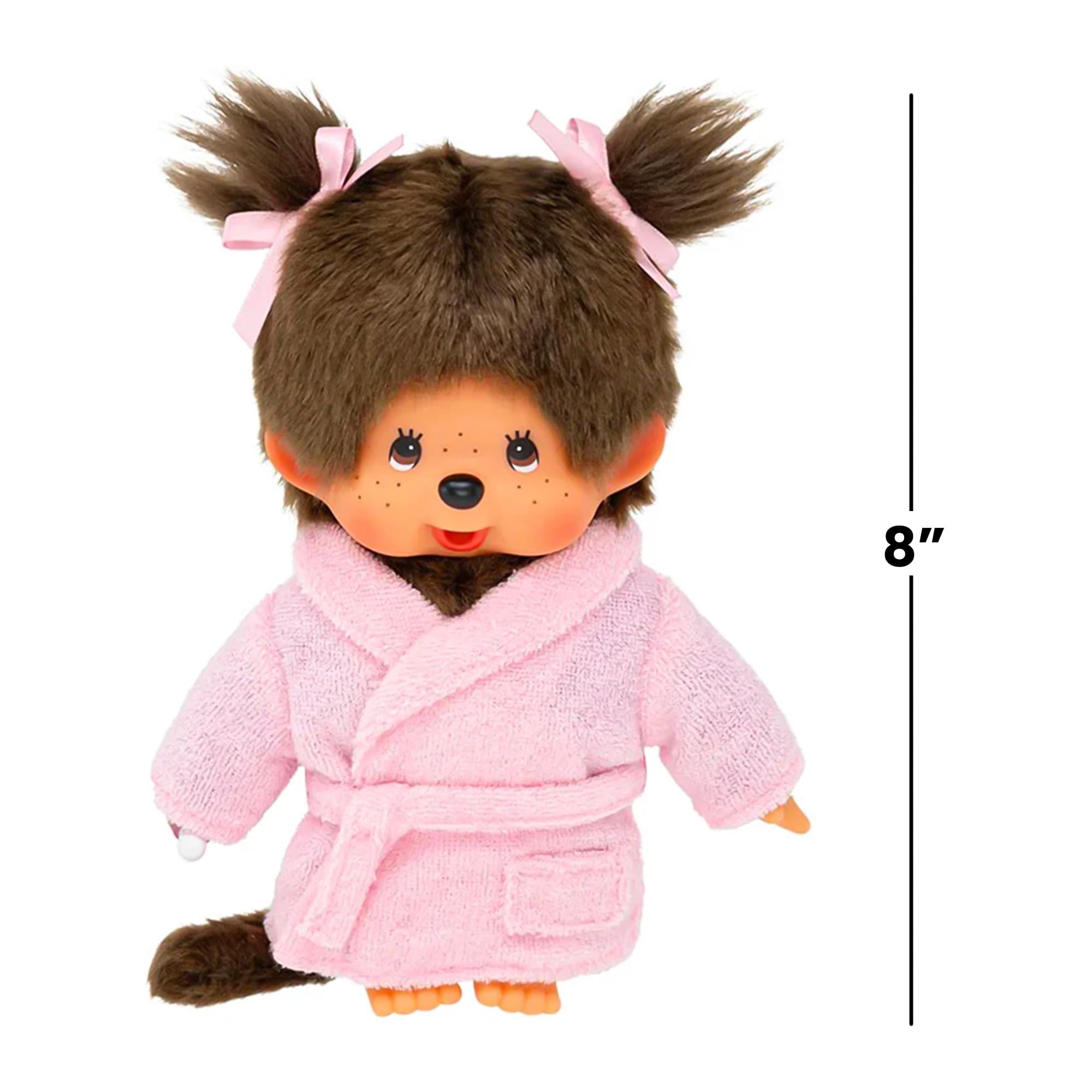 Monchhichi Bathrobe Girl 8 Inch Plush