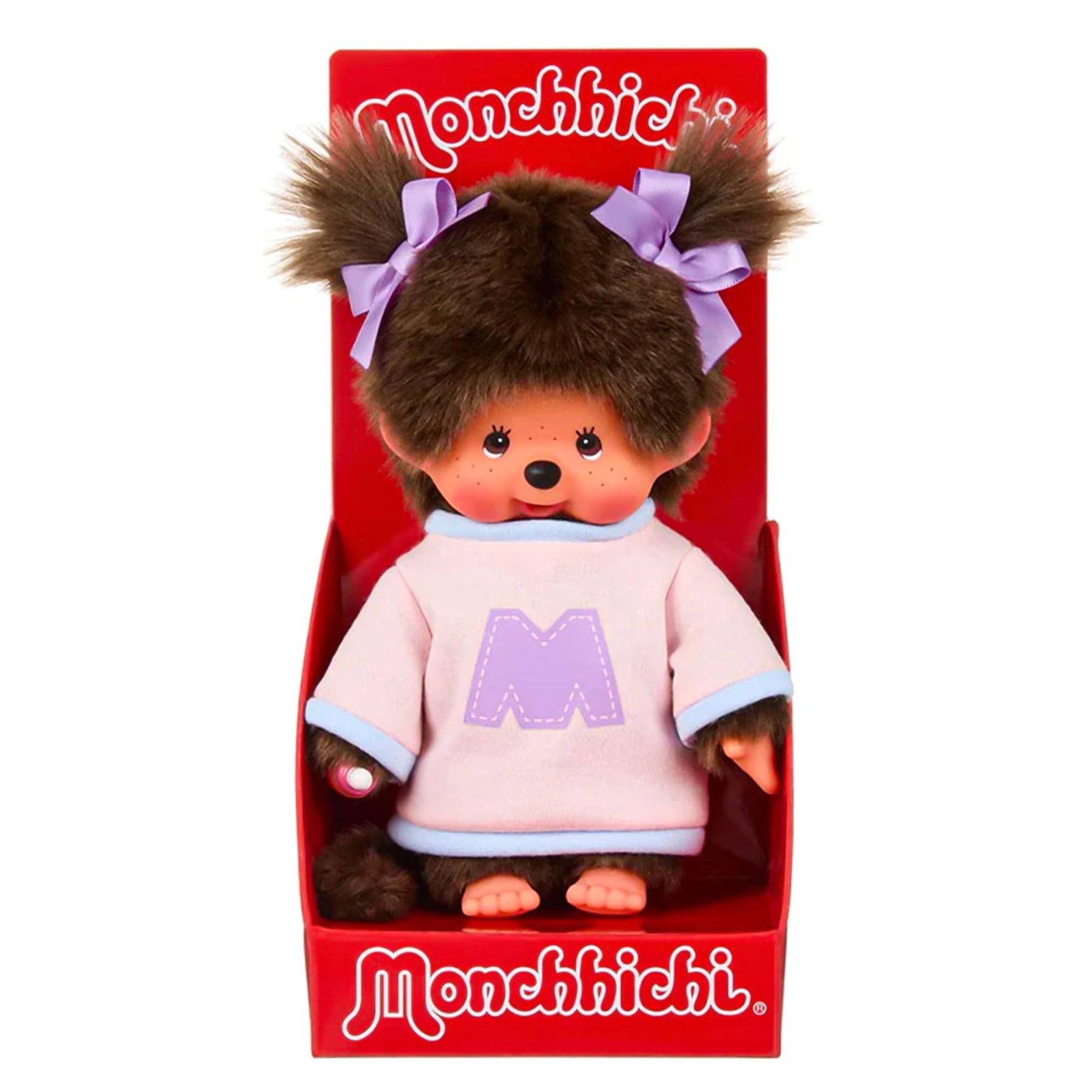 Monchhichi Bi-color Sweater Girl 8 Inch Plush