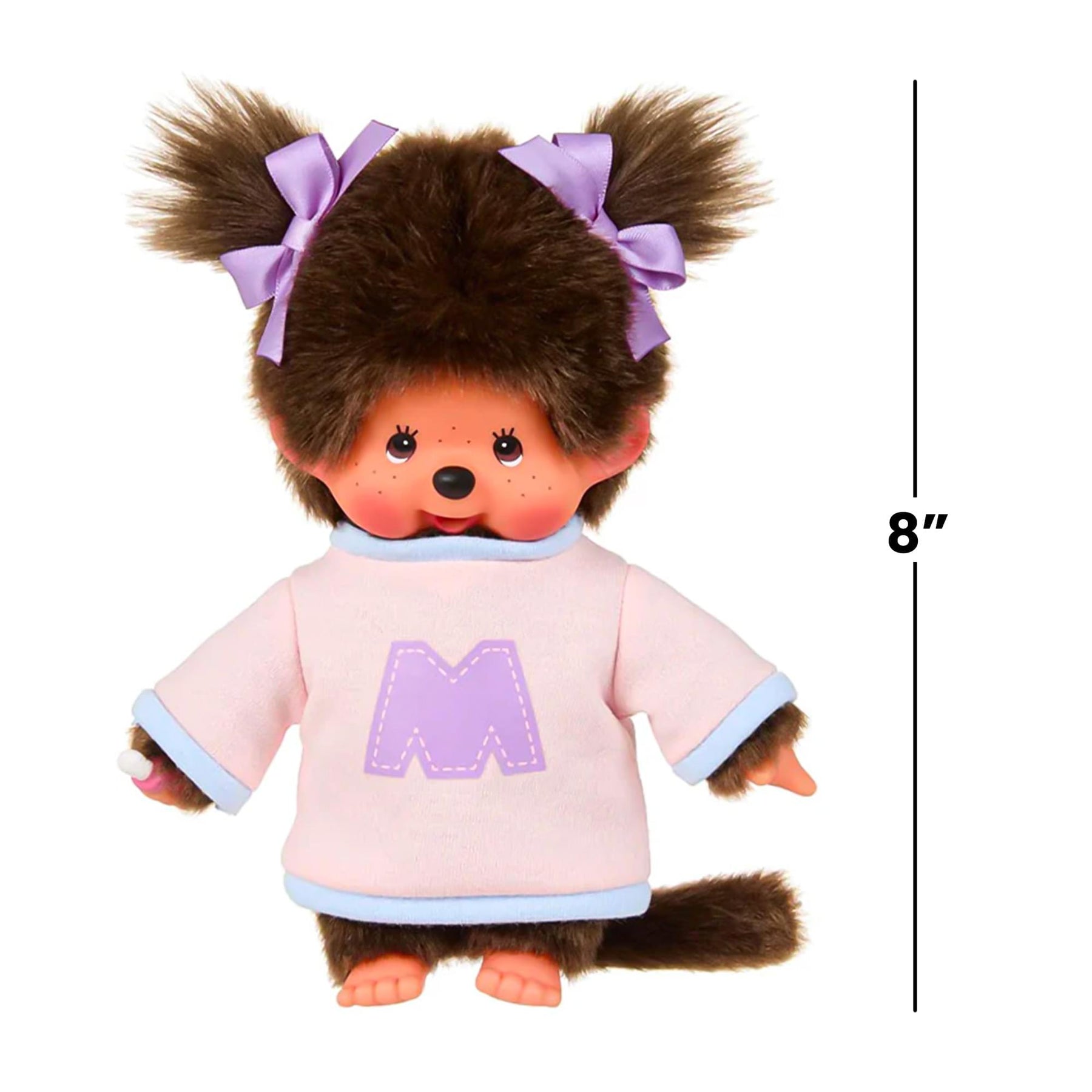 Monchhichi Bi-color Sweater Girl 8 Inch Plush
