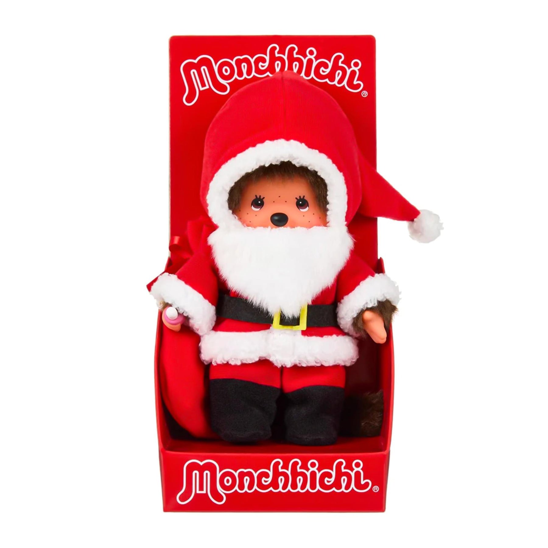 Monchhichi Santa Claus Boy 8 Inch Plush