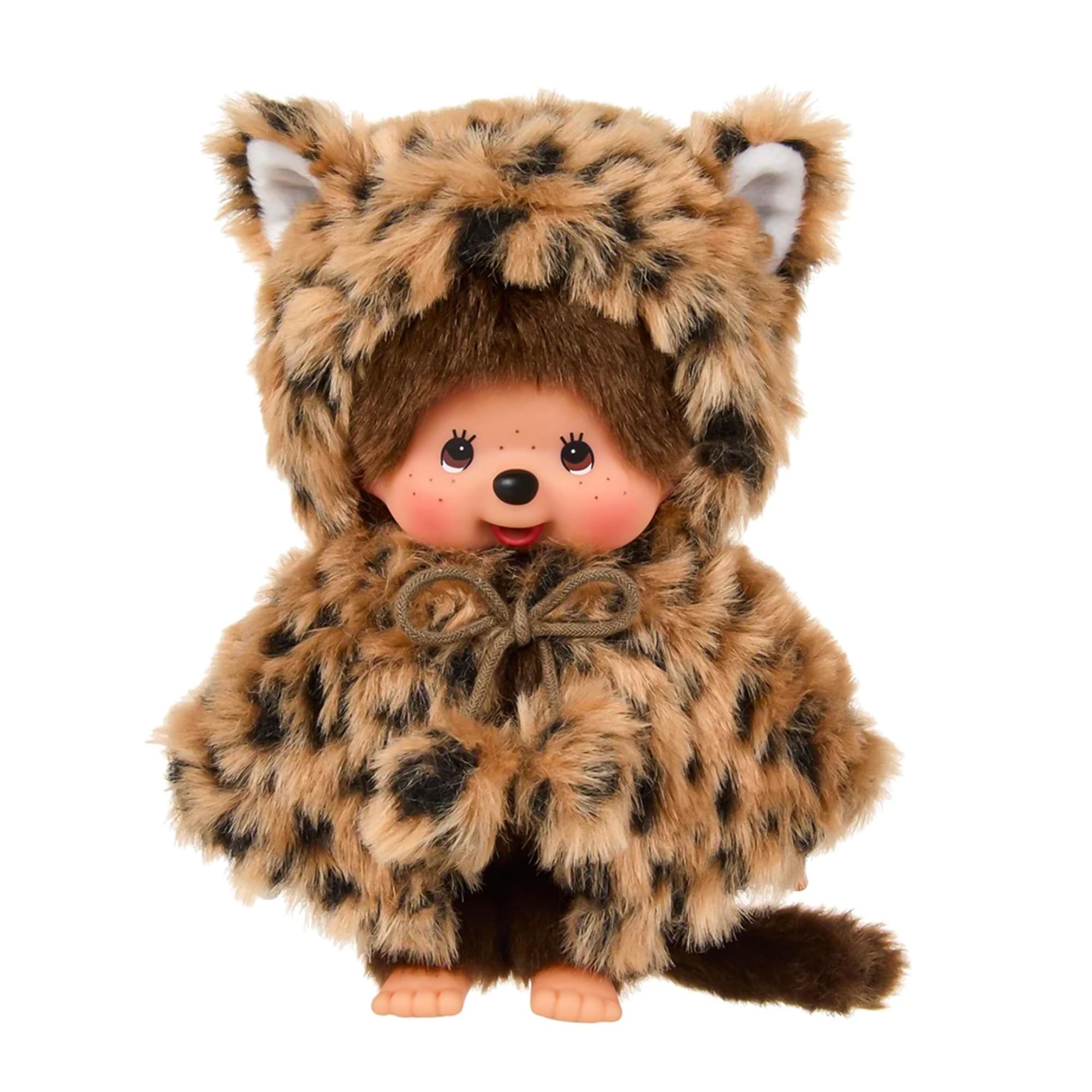 Monchhichi Leopard Hood Girl 8 Inch Plush