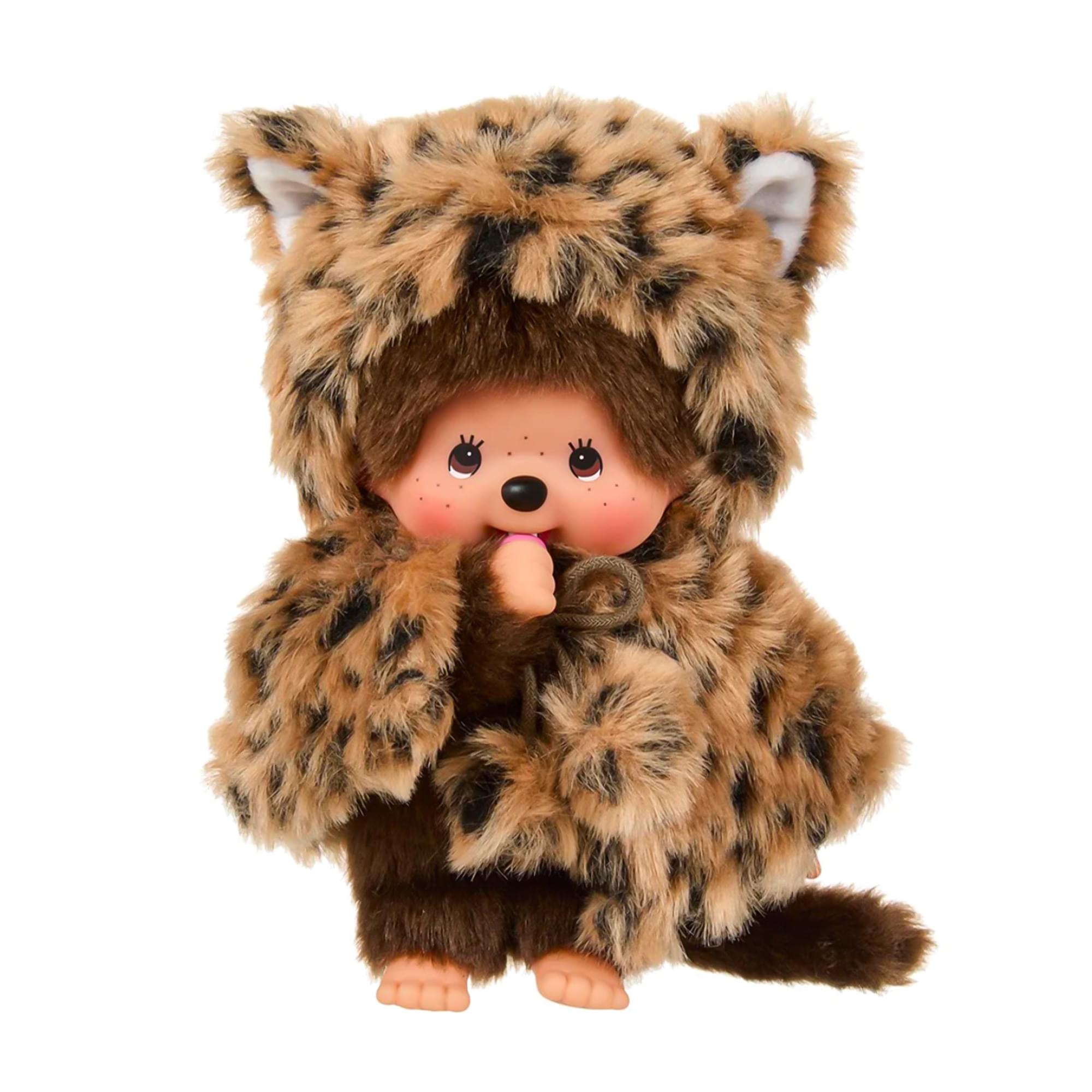 Monchhichi Leopard Hood Girl 8 Inch Plush