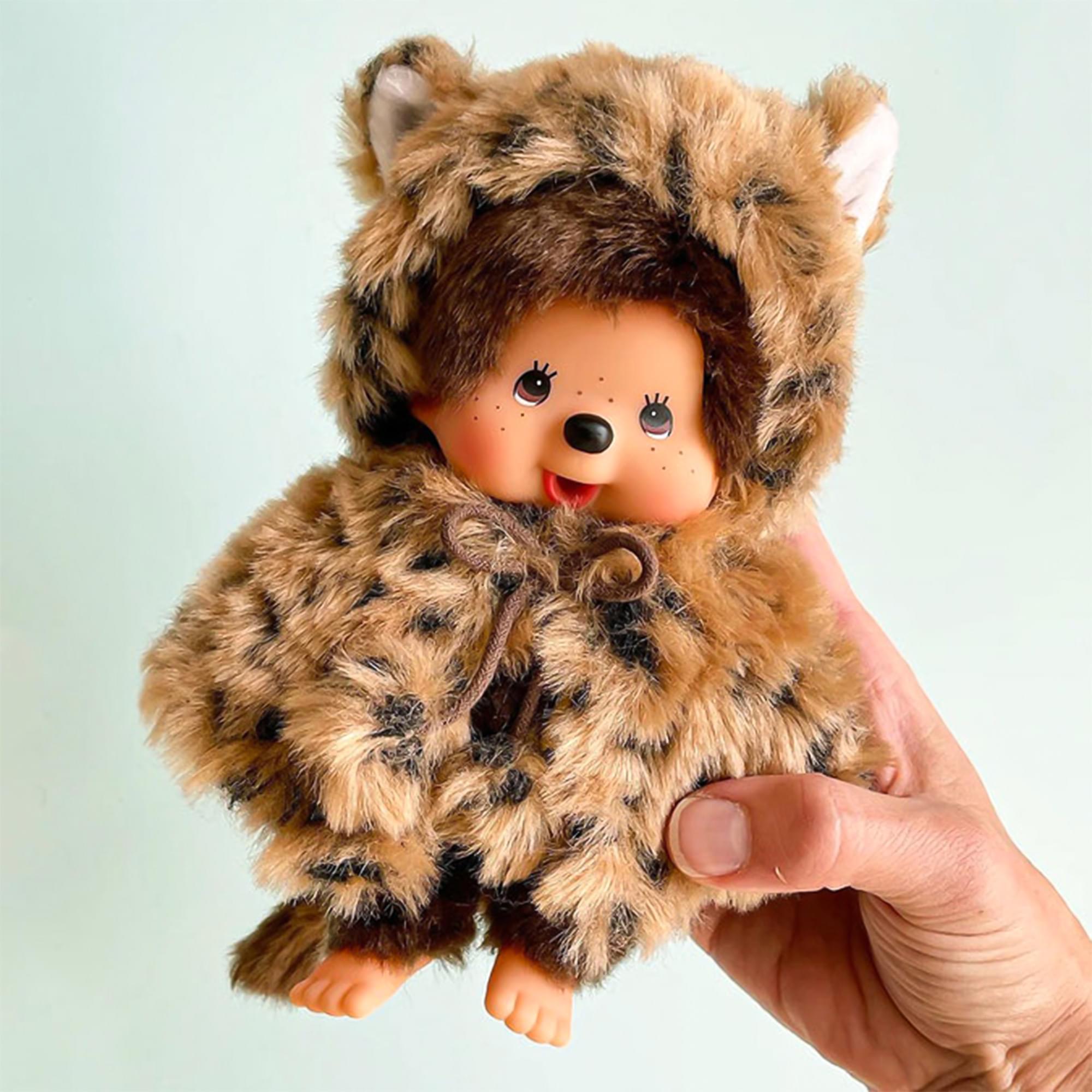 Monchhichi Leopard Hood Girl 8 Inch Plush