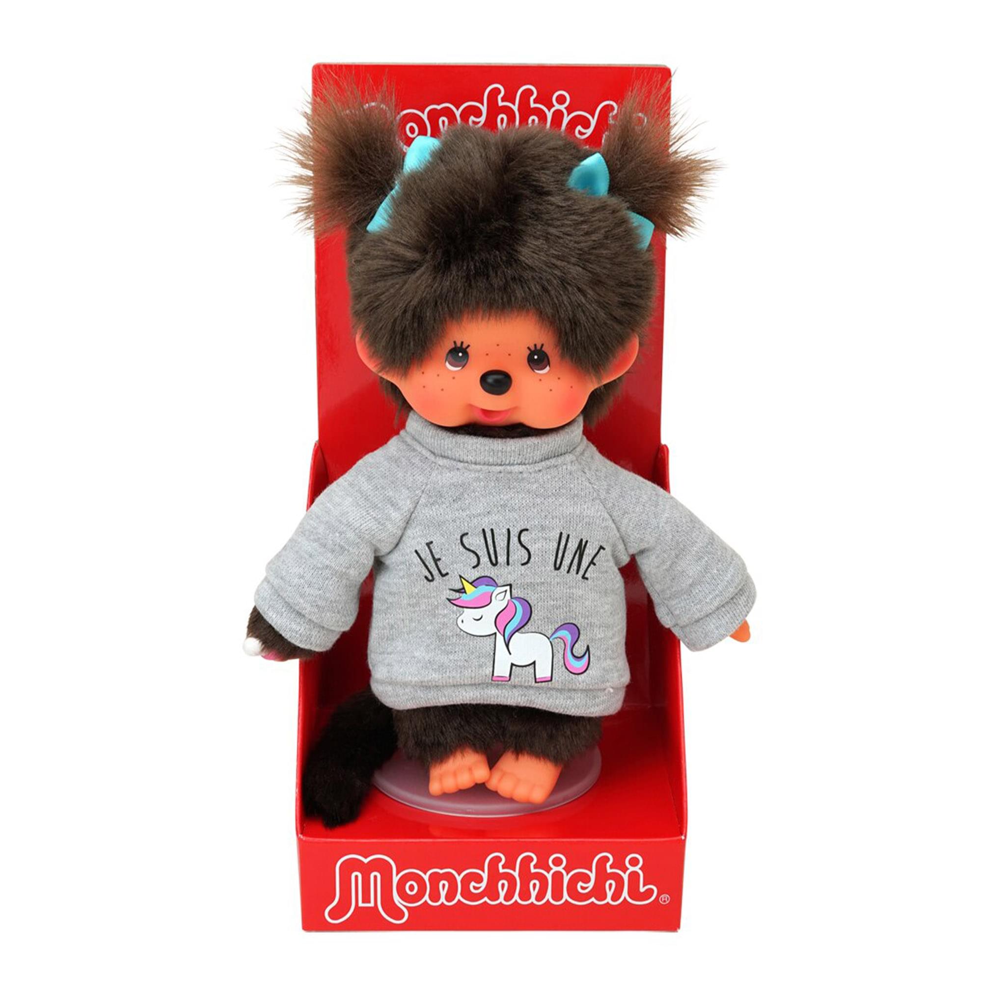 Monchhichi Unicorn Sweater Girl 8 Inch Plush Doll