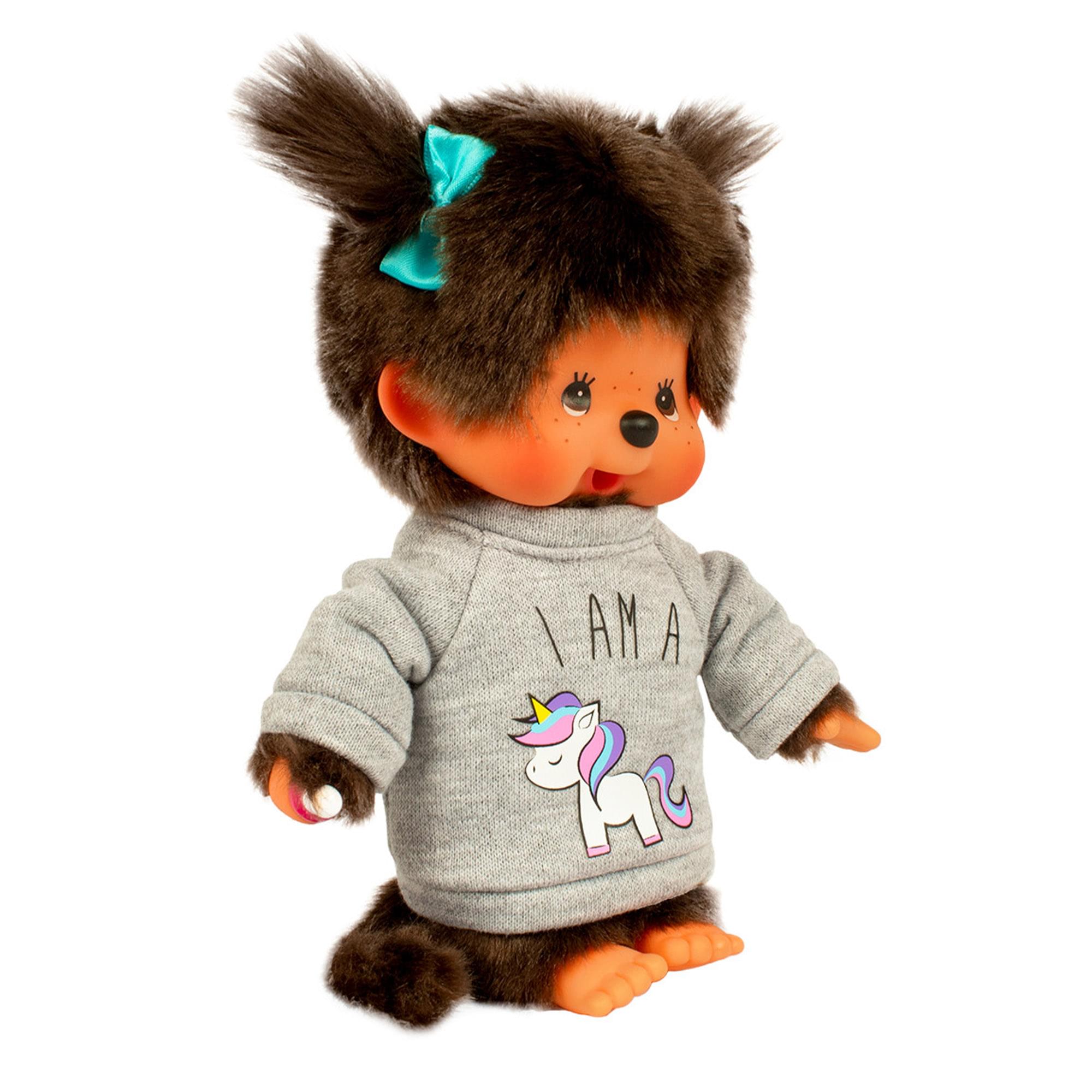 Monchhichi Unicorn Sweater Girl 8 Inch Plush Doll