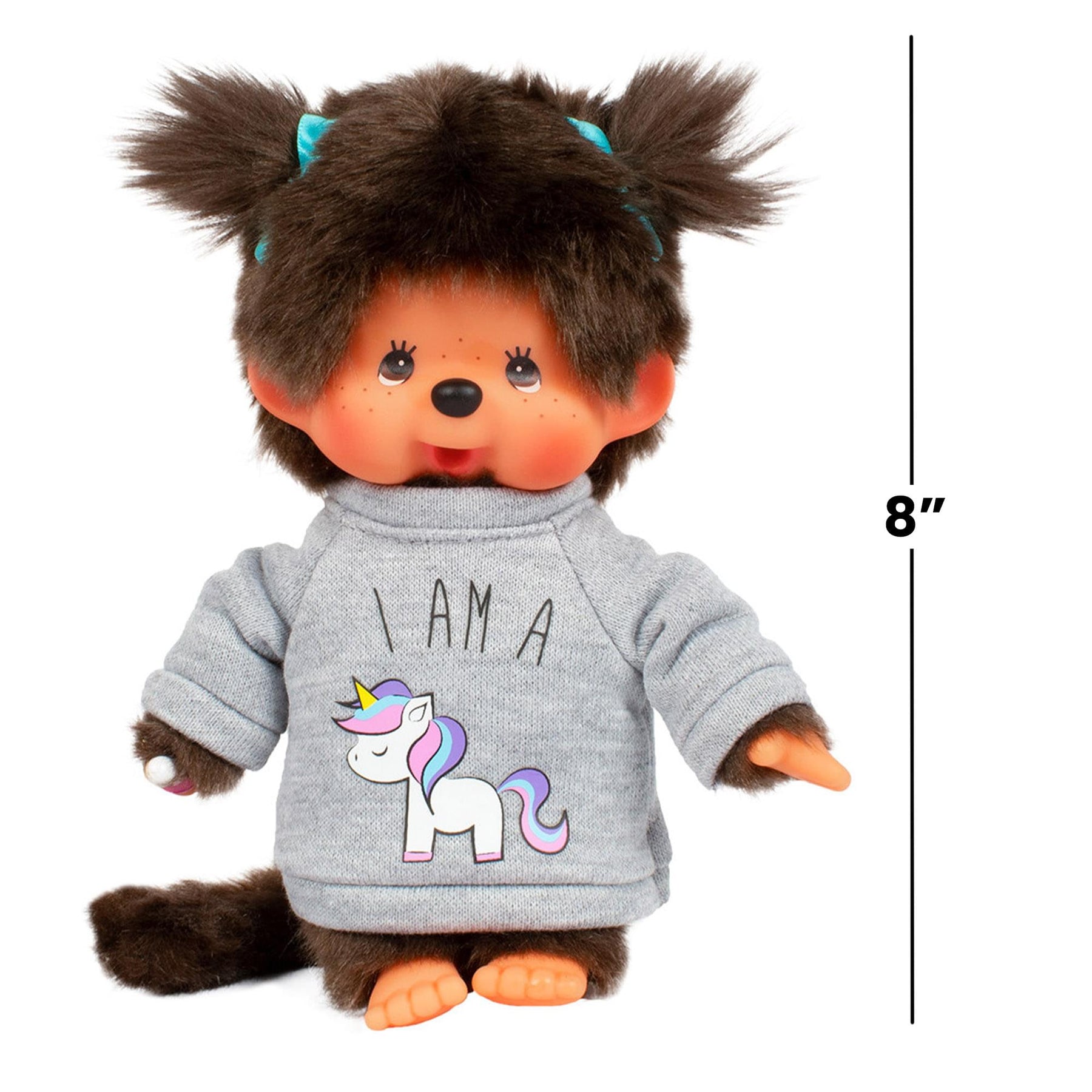 Monchhichi Unicorn Sweater Girl 8 Inch Plush Doll