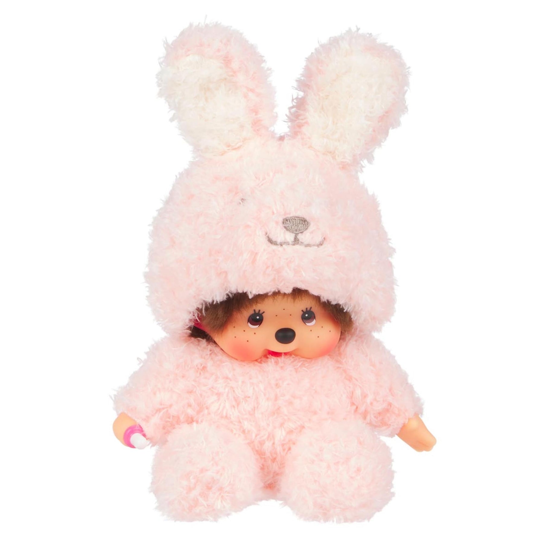 Monchhichi Sitting Fluffy Bunny 7 Inch Plush