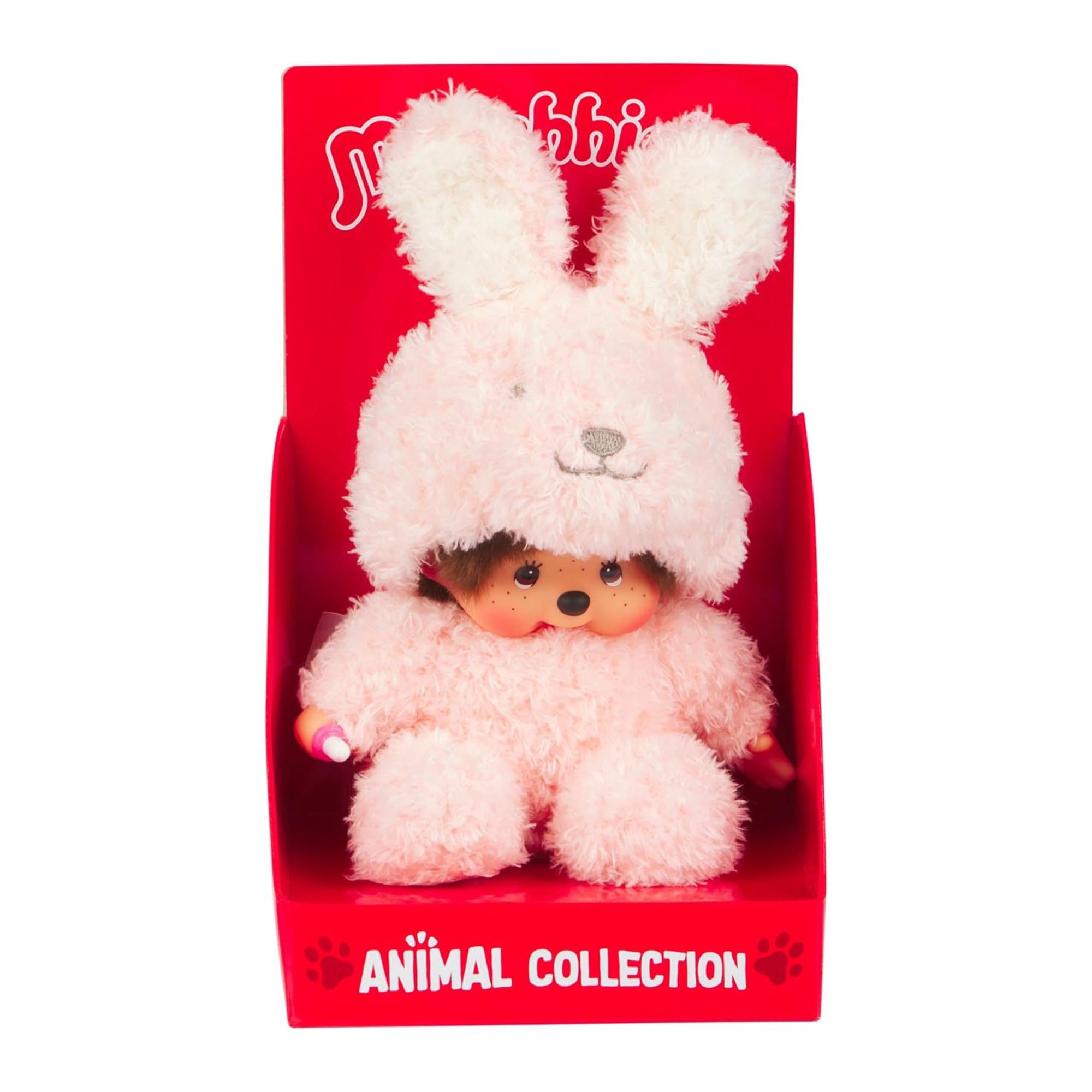 Monchhichi Sitting Fluffy Bunny 7 Inch Plush