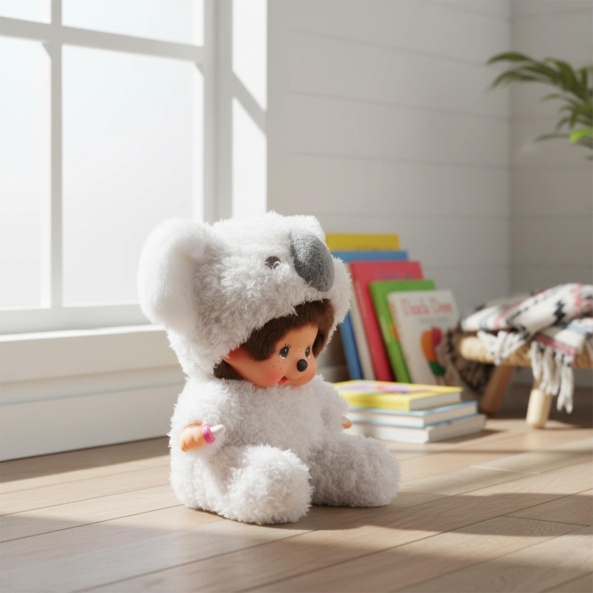Monchhichi Sitting Fluffy Koala 7 Inch Plush