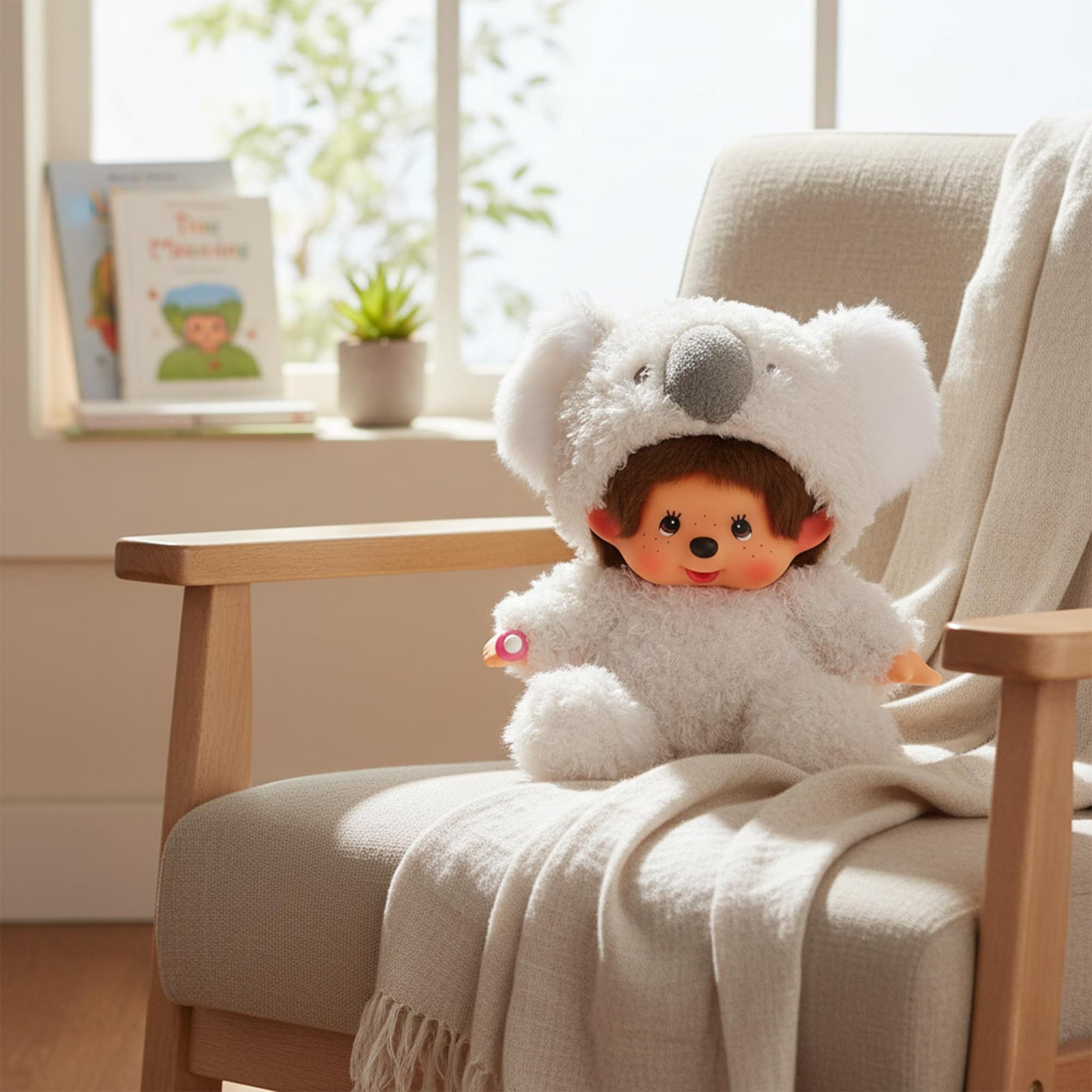 Monchhichi Sitting Fluffy Koala 7 Inch Plush