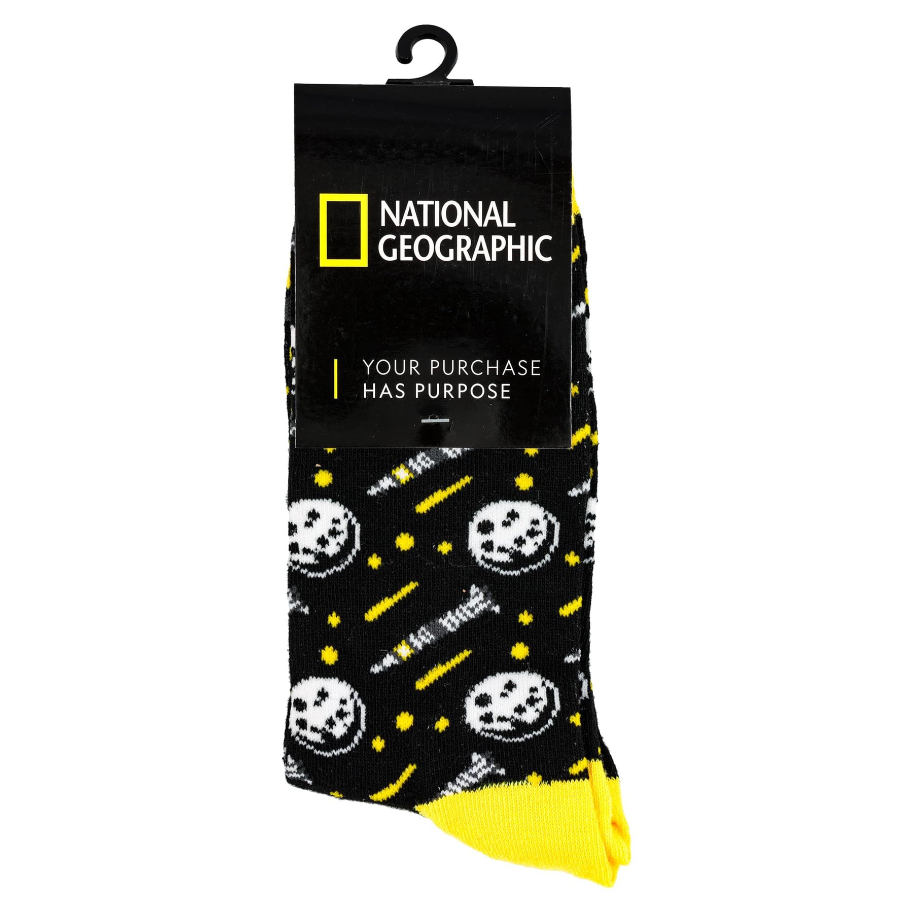 National Geographic Moon Landing Mid-Calf Adult Socks