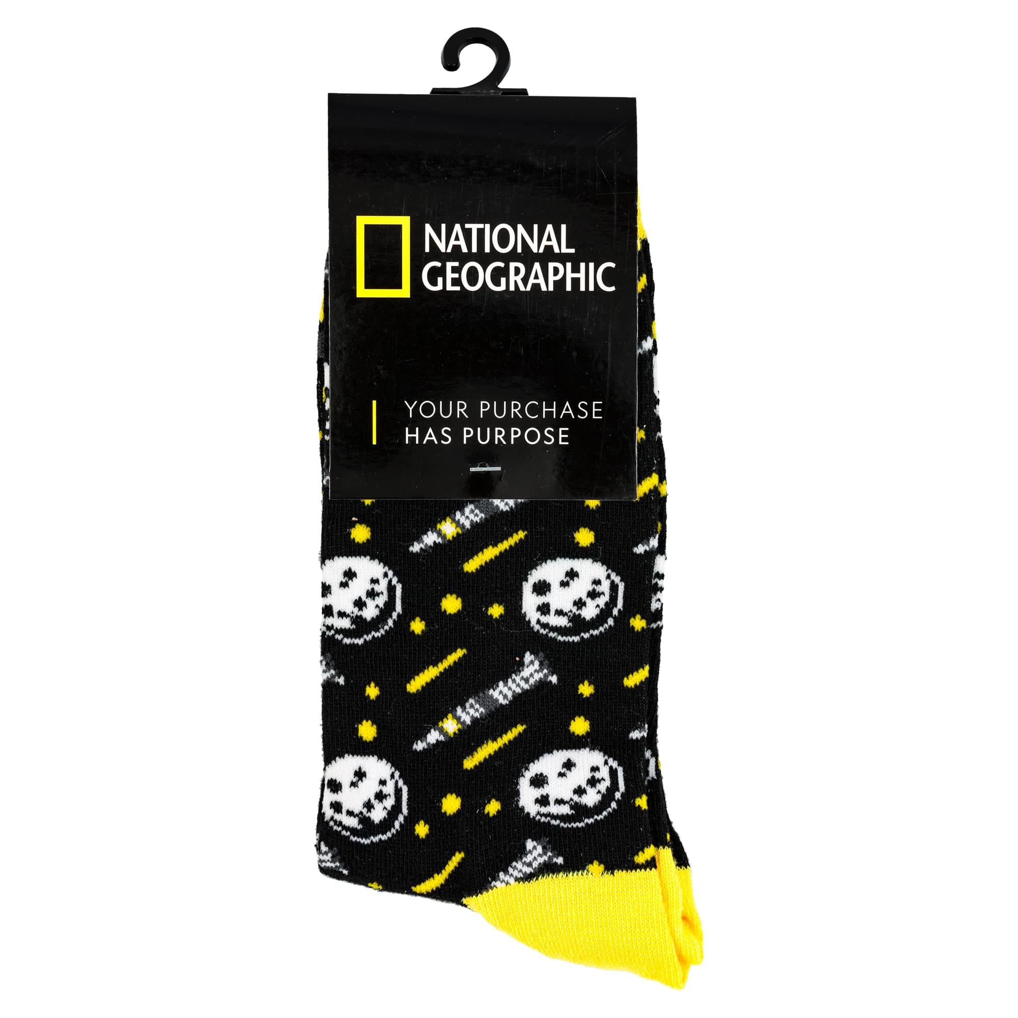 National Geographic Moon Landing Mid-Calf Adult Socks