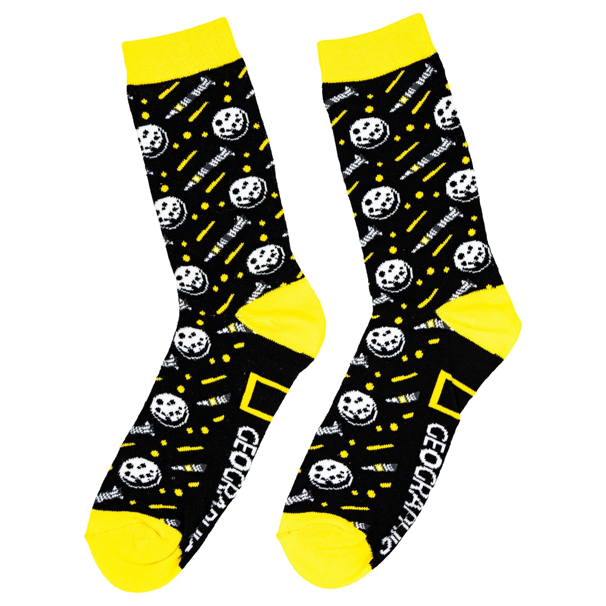 National Geographic Moon Landing Mid-Calf Adult Socks