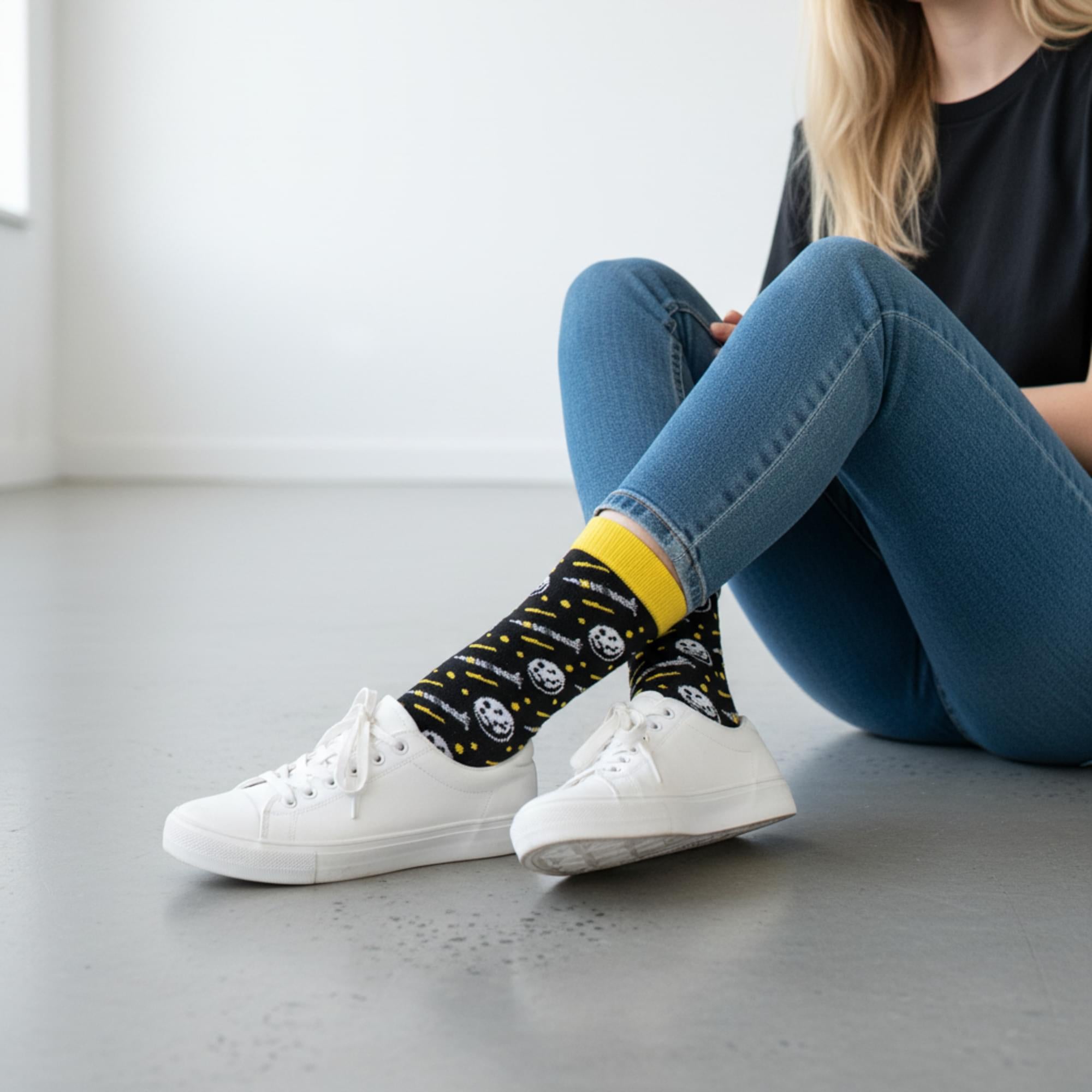 National Geographic Moon Landing Mid-Calf Adult Socks