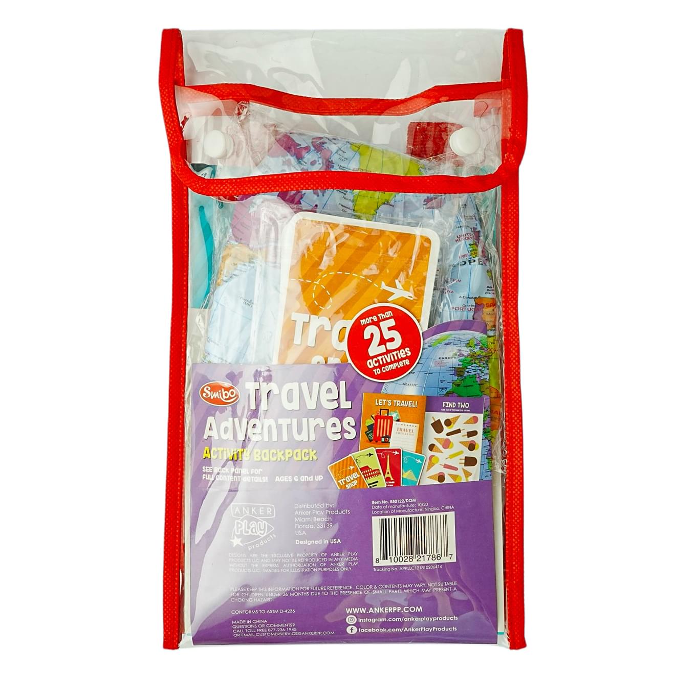 Travel Adventures Activity Backpack | More Than 25 Activities To Complete