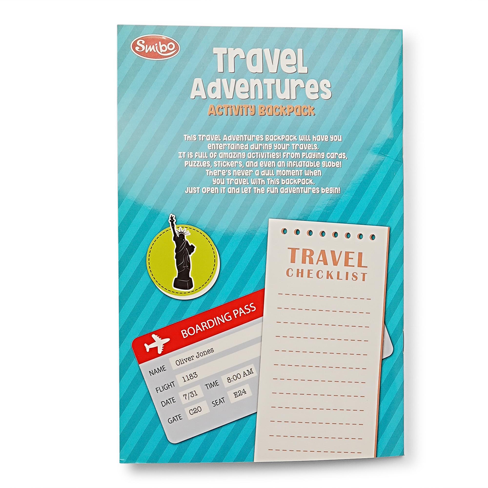 Travel Adventures Activity Backpack | More Than 25 Activities To Complete