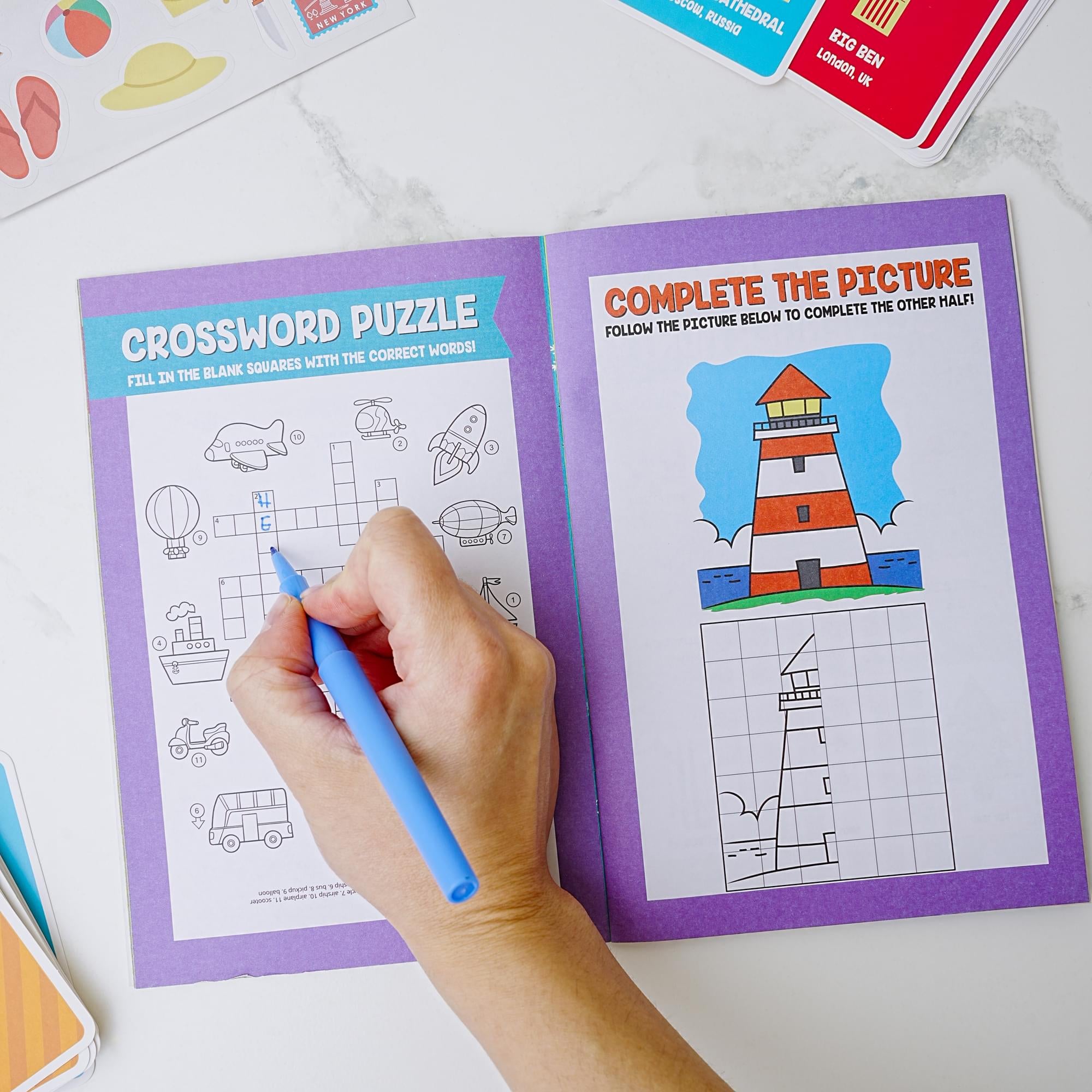 Travel Adventures Activity Backpack | More Than 25 Activities To Complete