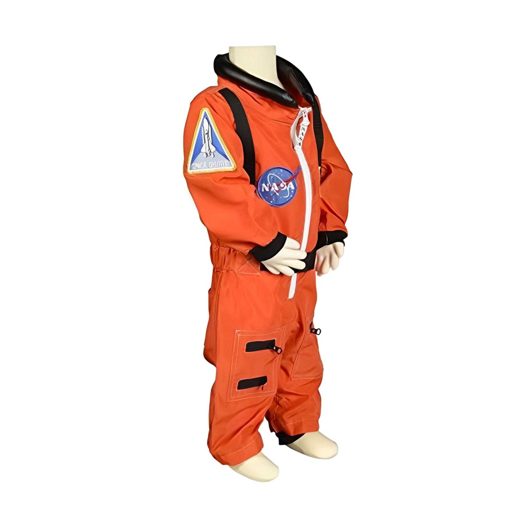 Jr Astronaut Suit (Orange) W/Cap Child Costume