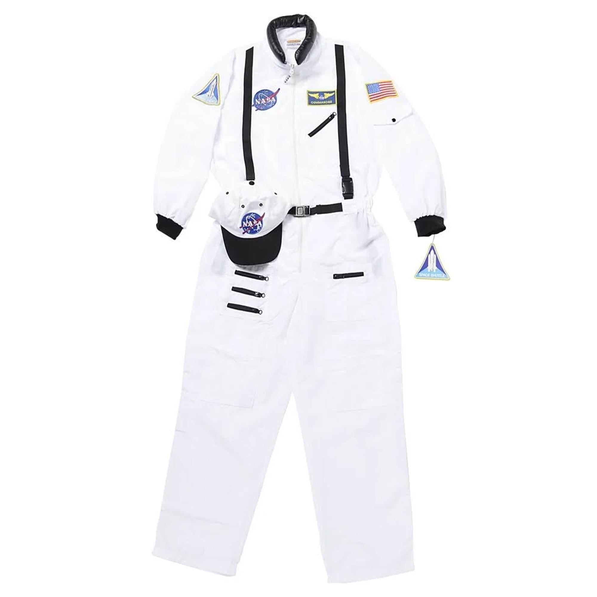 Adult Astronaut (White) Suit W/ Cap Costume