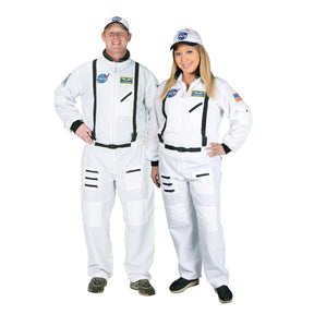 Adult Astronaut (White) Suit W/ Cap Costume