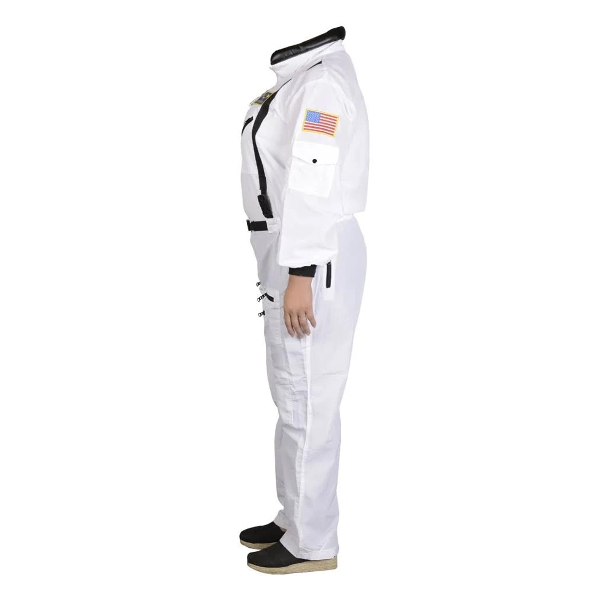 Adult Astronaut (White) Suit W/ Cap Costume