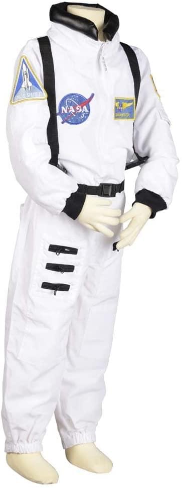Jr Astronaut Suit (White) W/Cap Child Costume