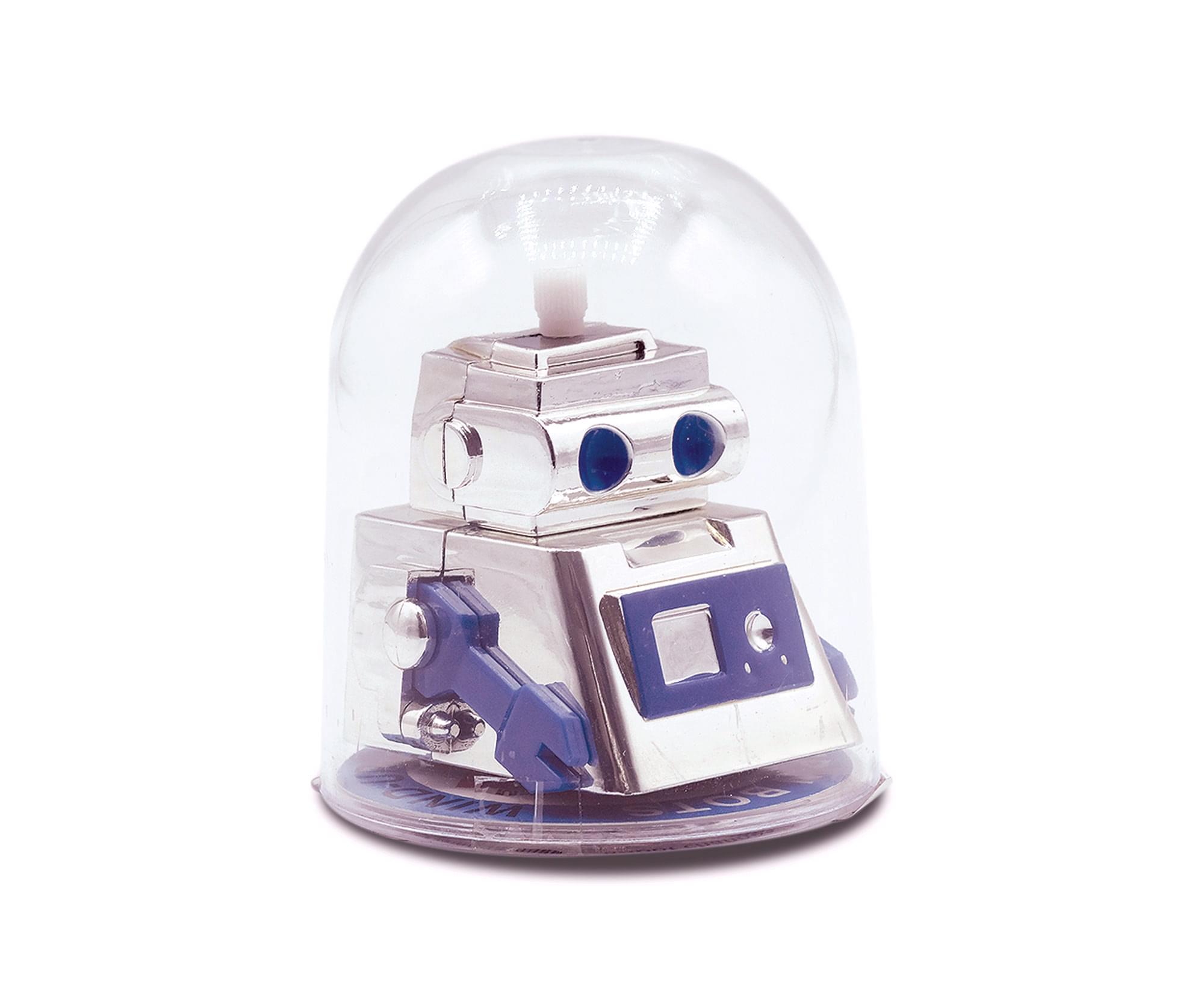 Aeromax Bump N Bots 3 Inch No Fall Wind-Up Robot | Blue