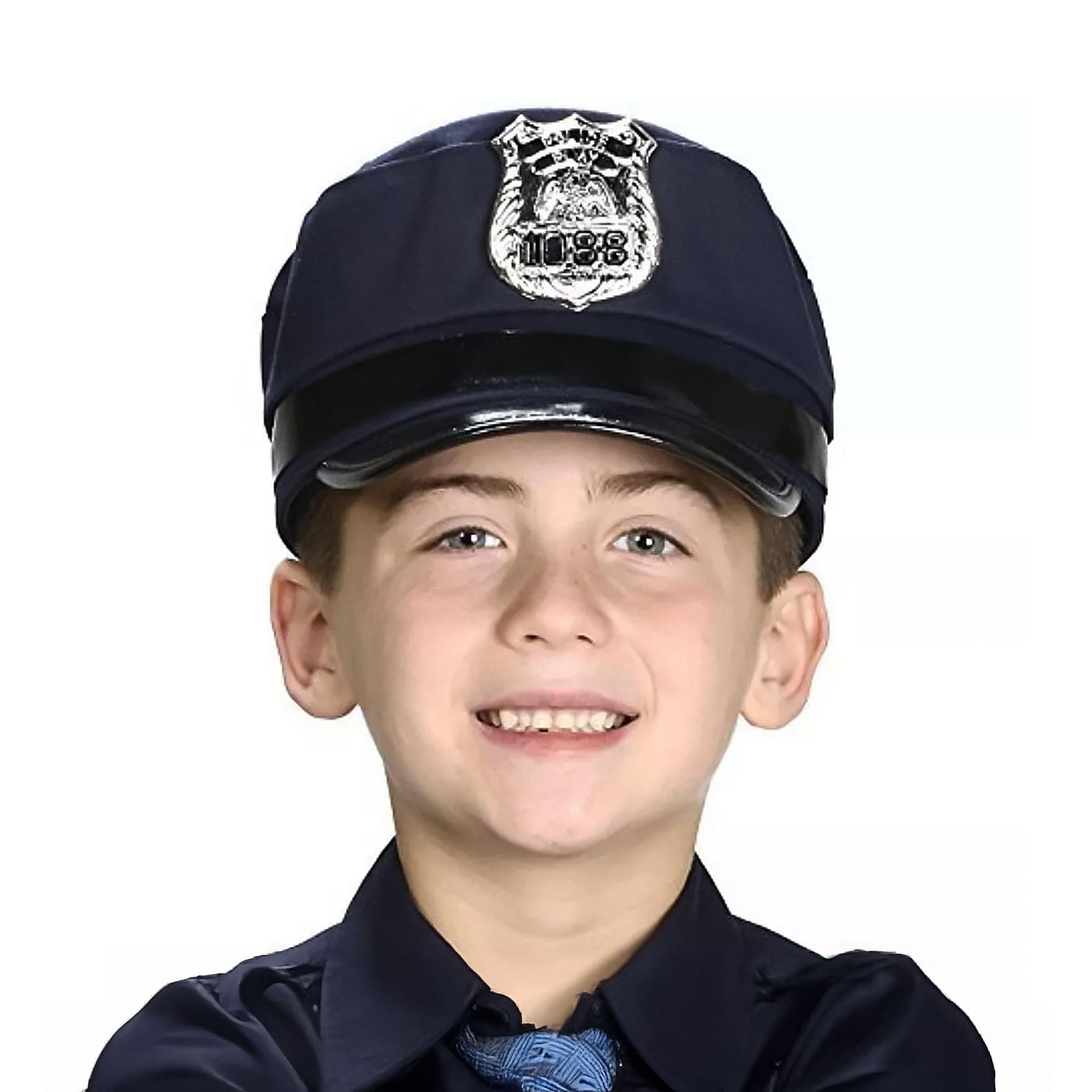 Police Cap Adjustable Child Costume Hat | Youth Size