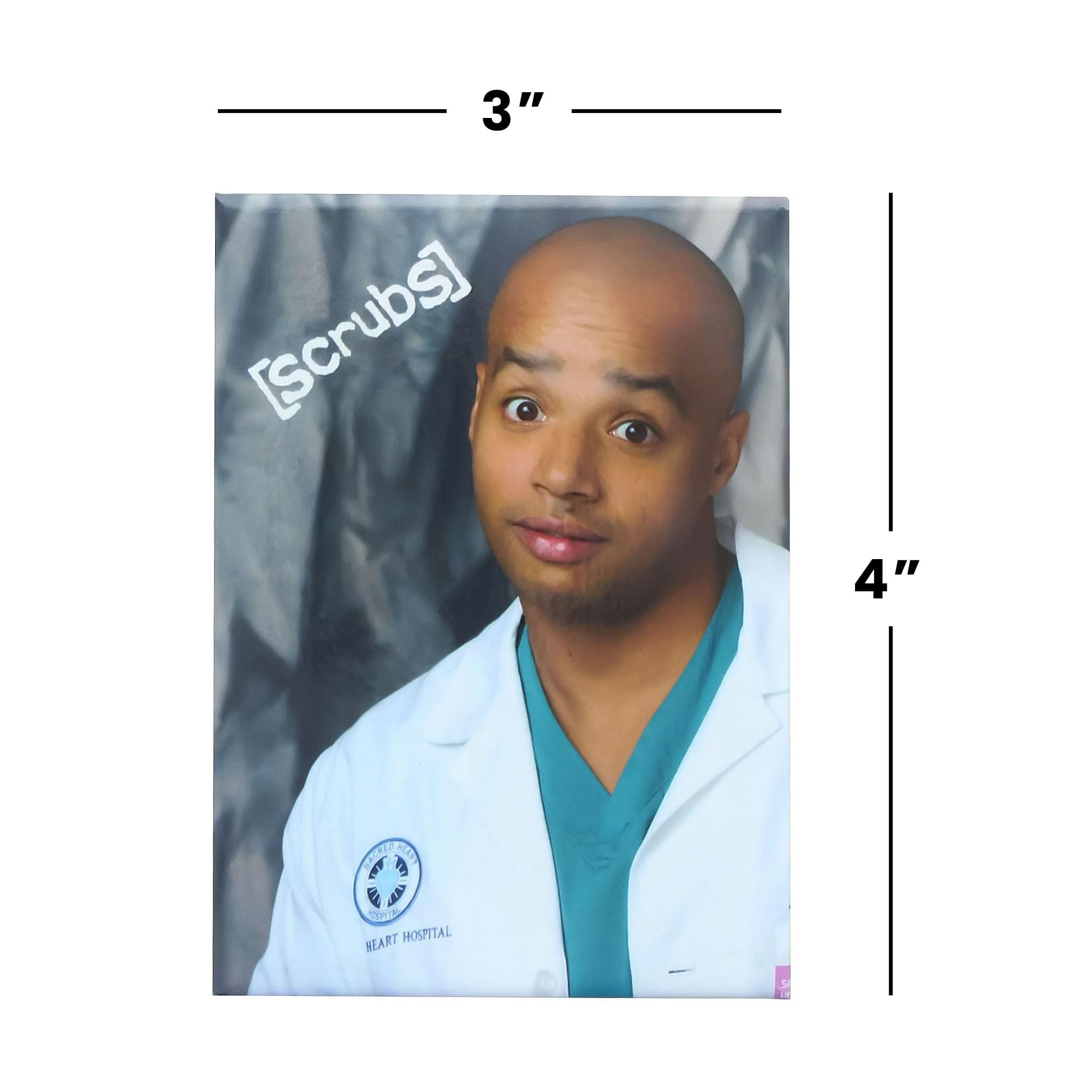 Scrubs Turk Grey Background 2.5 x 3.5 Inch Photo Magnet