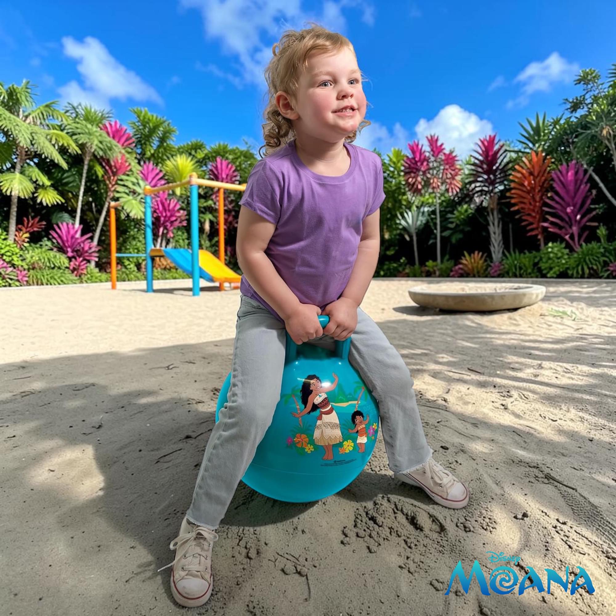 Disney Moana 2 Moana and Simea 15-Inch Blue Hopper Ball
