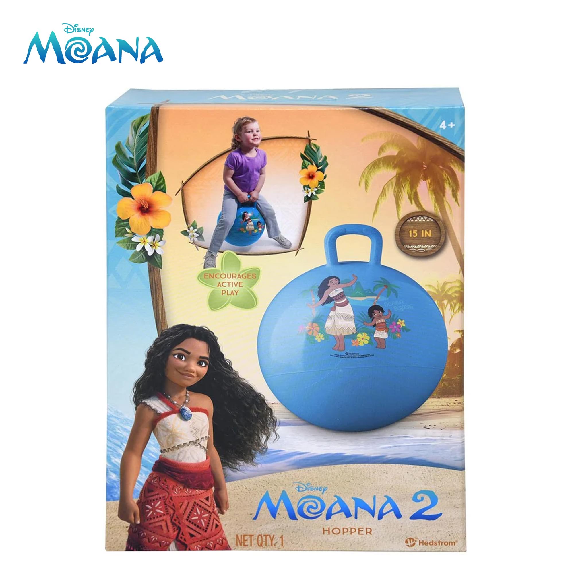 Disney Moana 2 Moana and Simea 15-Inch Blue Hopper Ball