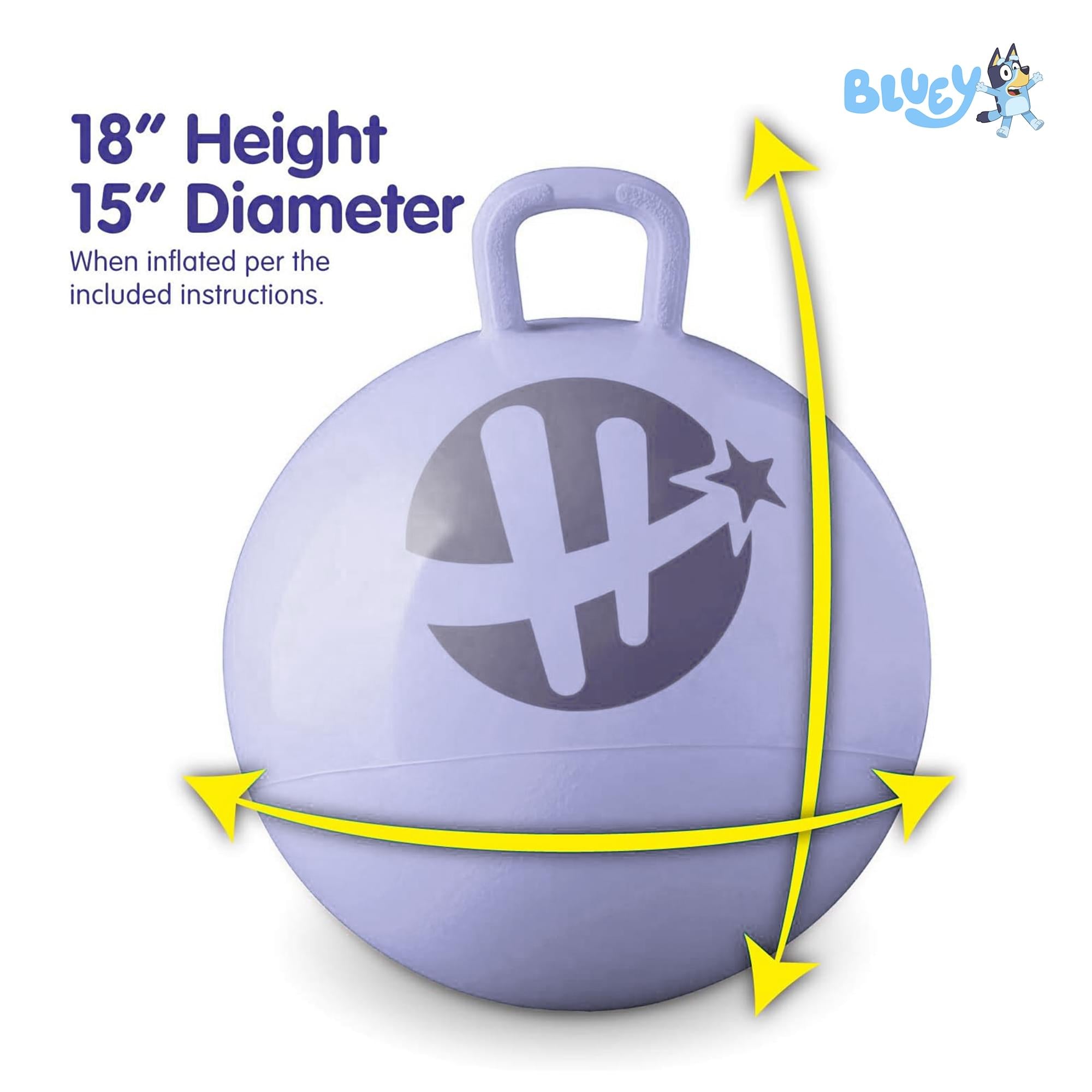 Disney Bluey and Bingo 15-Inch Purple Hopper Ball