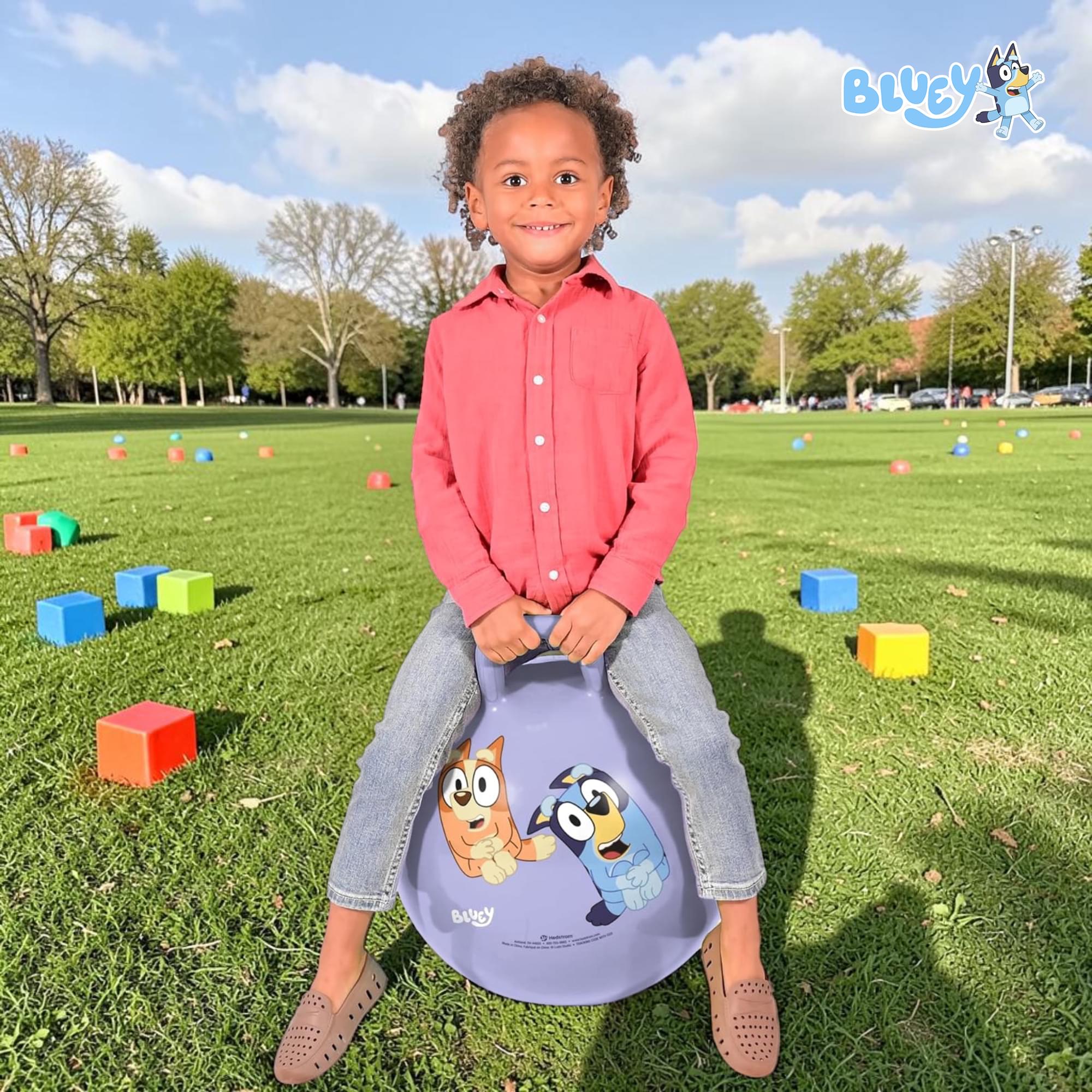 Disney Bluey and Bingo 15-Inch Purple Hopper Ball