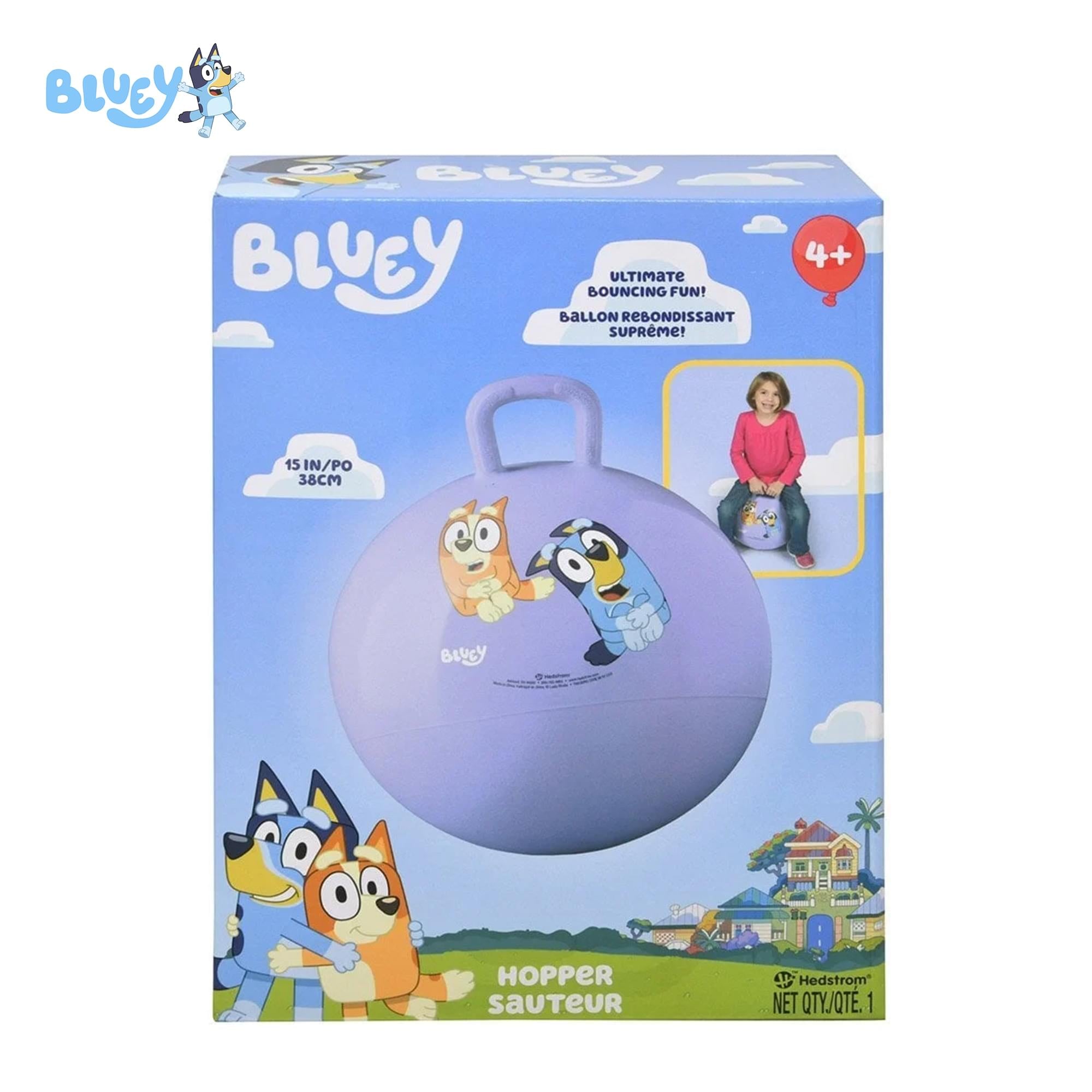 Disney Bluey and Bingo 15-Inch Purple Hopper Ball