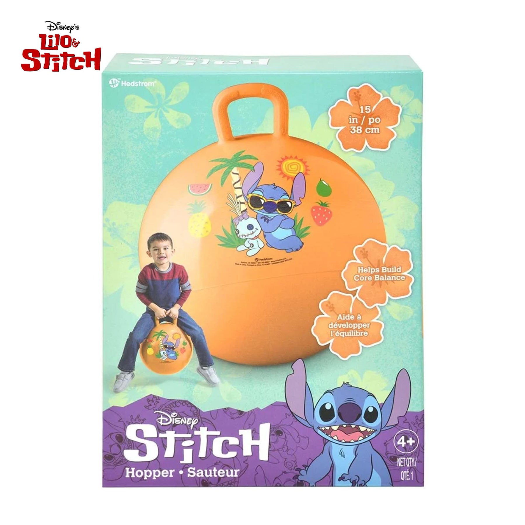 Disney Lilo & Stitch Tropical Stitch 15-Inch Yellow Hopper Ball
