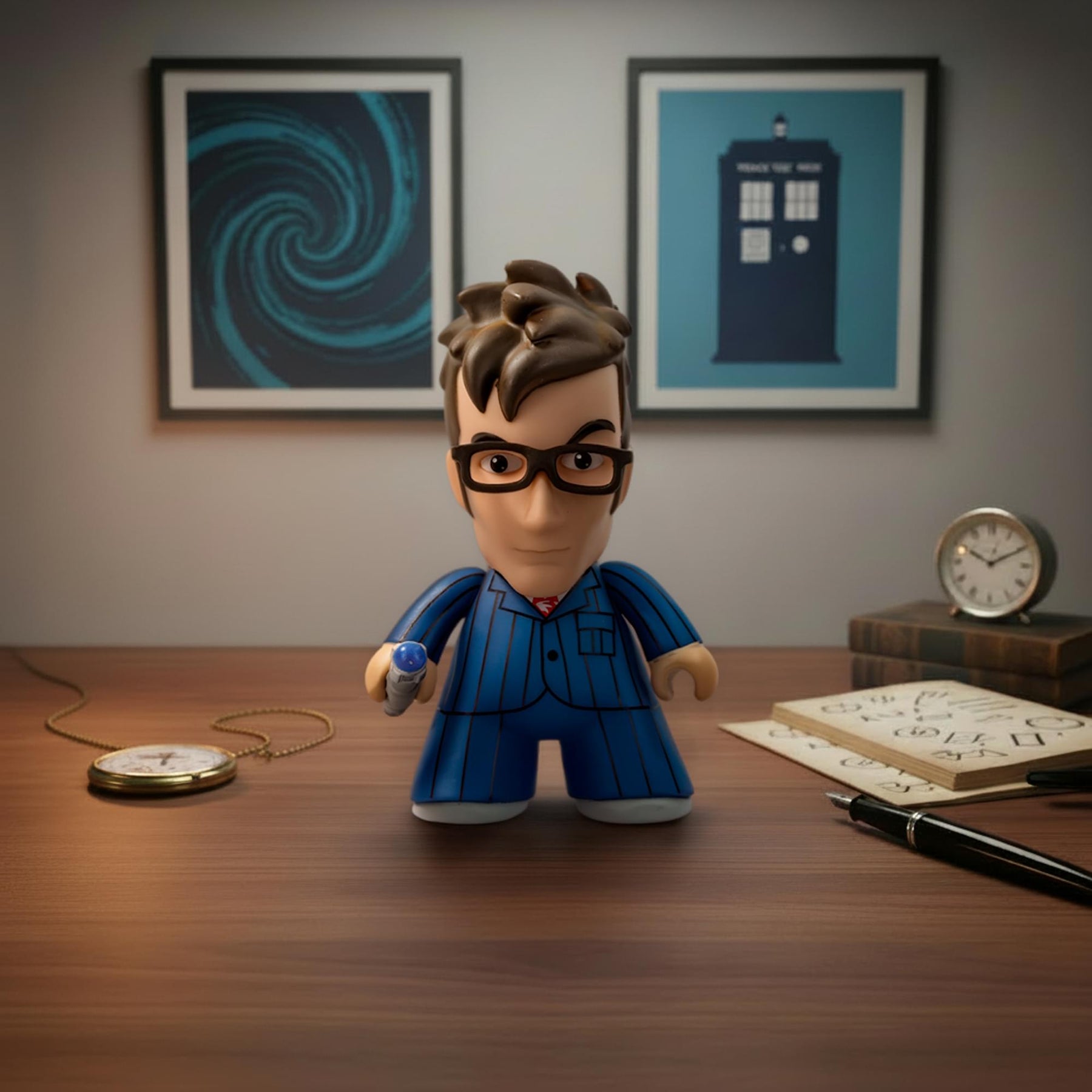 Doctor Who Titan 10th Doctor with Blue Pinstripe Suit 6.5" Vinyl Figure