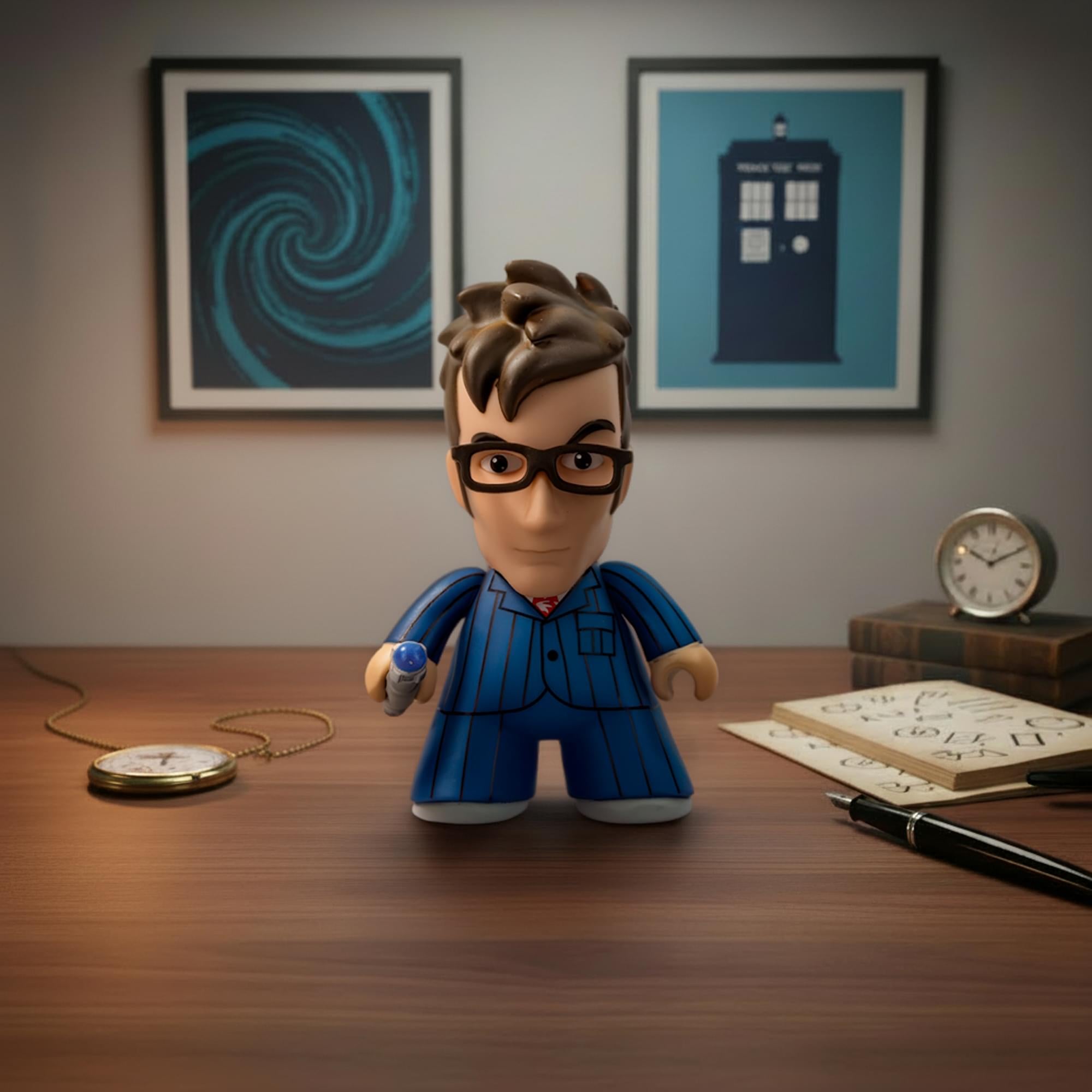 Doctor Who Titan 10th Doctor with Blue Pinstripe Suit 6.5" Vinyl Figure