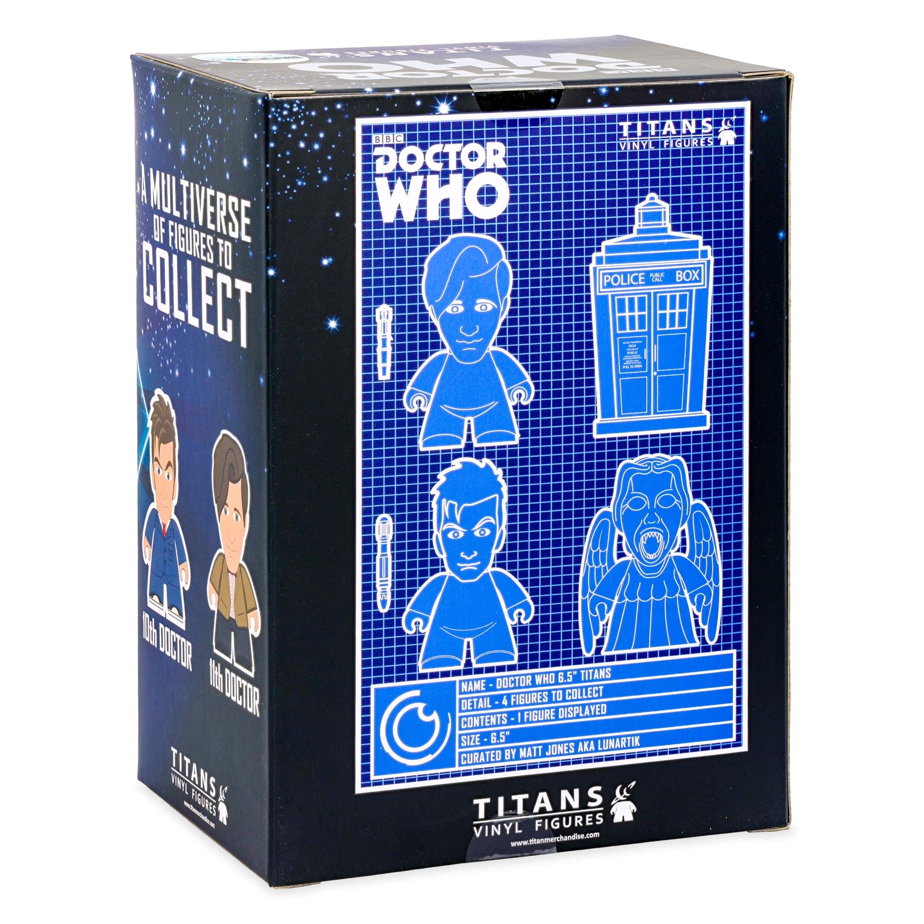 Doctor Who Titan 10th Doctor with Blue Pinstripe Suit 6.5" Vinyl Figure