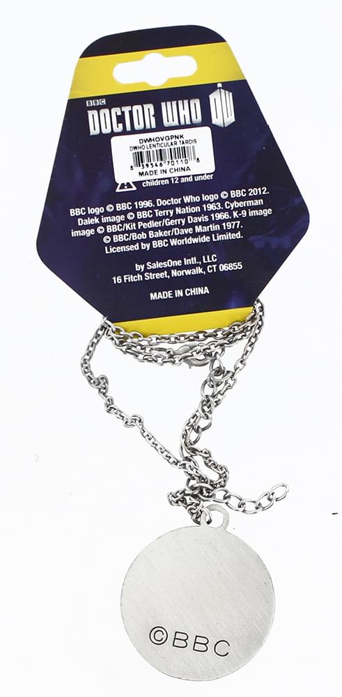 Doctor Who Van Gogh Tardis Necklace