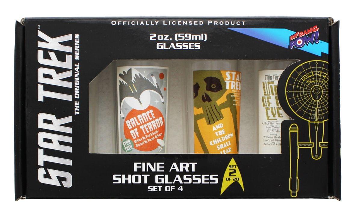 Star Trek: TOS Fine Art Shot Glass 4-Pack, Set #4 of 20