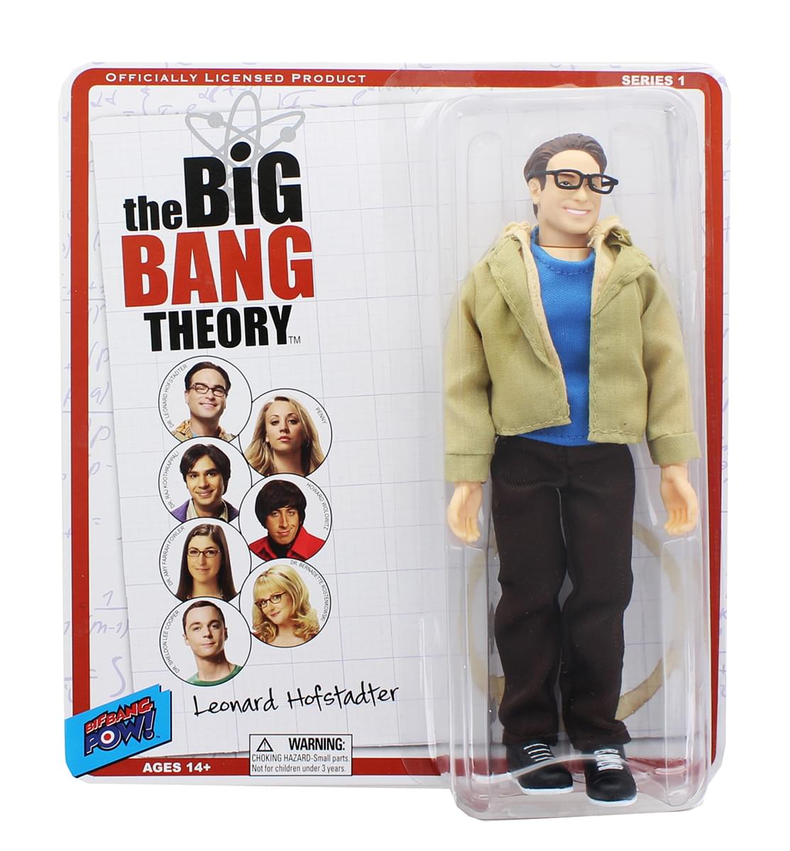Big Bang Theory Leonard Hofstadter Retro Clothed 8" Action Figure