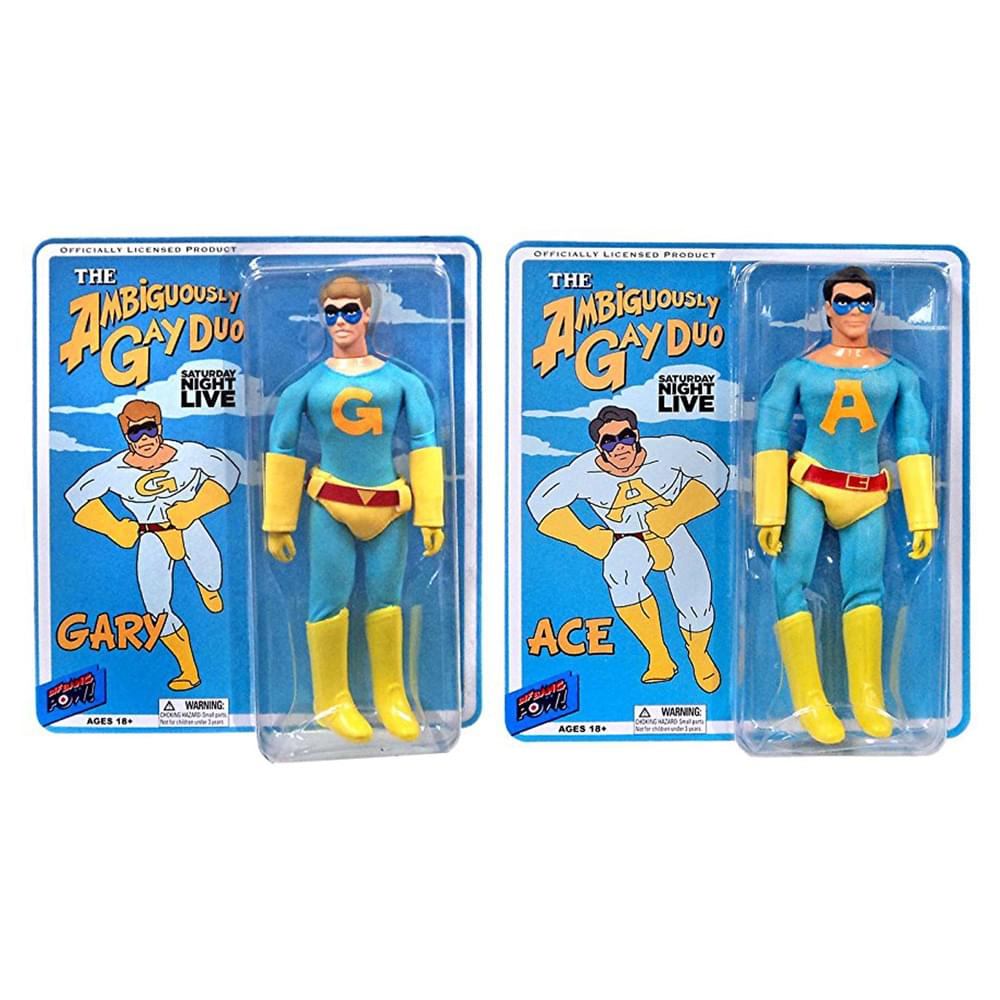 Saturday Night Live The Ambiguously Gay Duo 8" Action Figures Set of 2, Ace and Gary