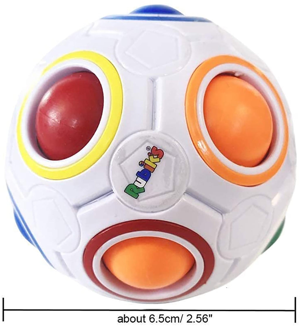 Fidget Ball Cube 2er Pack - Magic Cube Regenbogen, Fidget Toy