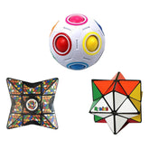 Rubiks 3 Piece Gift Set | Magic Star | Rainbow Ball | Kaleido