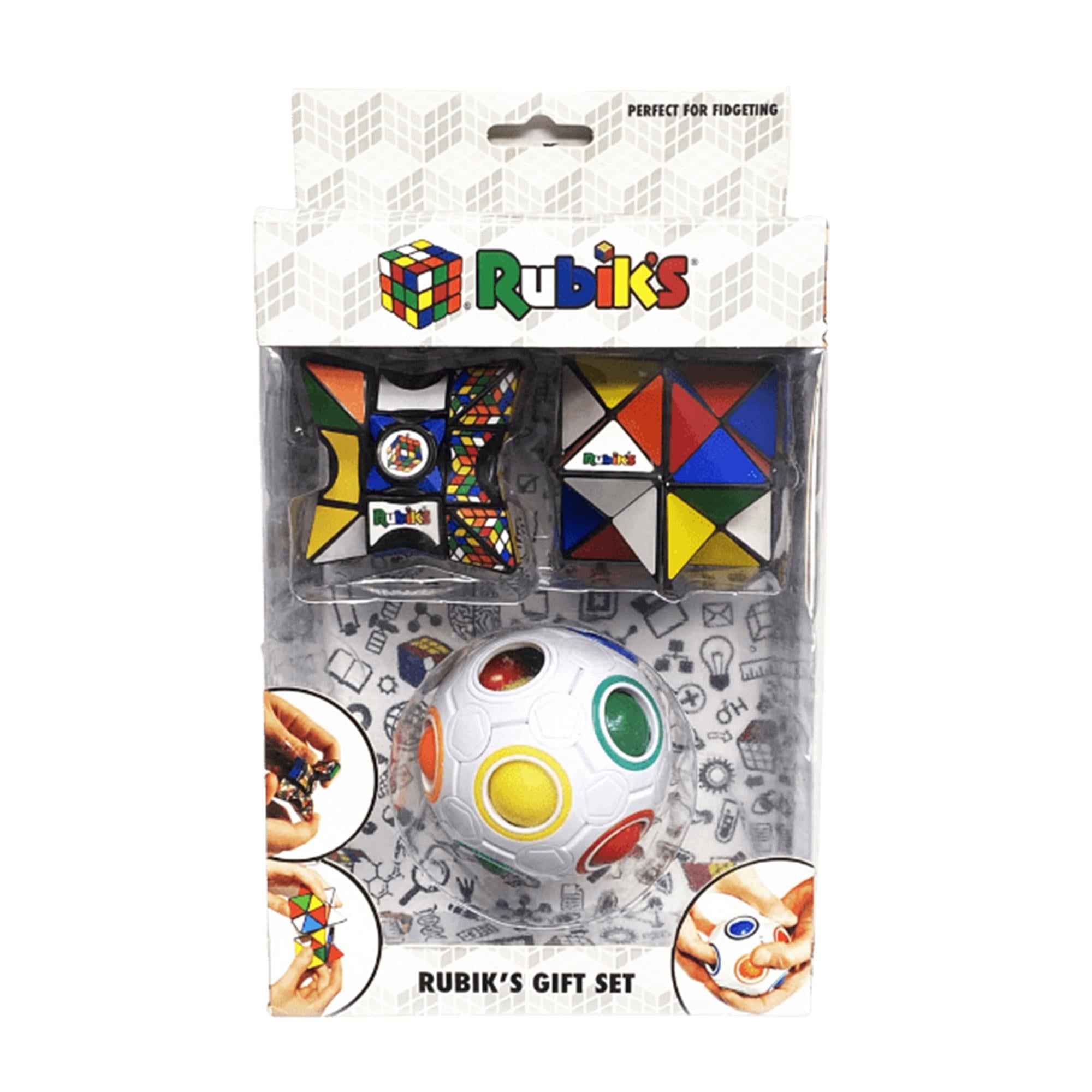Rubiks 3 Piece Gift Set | Magic Star | Rainbow Ball | Kaleido