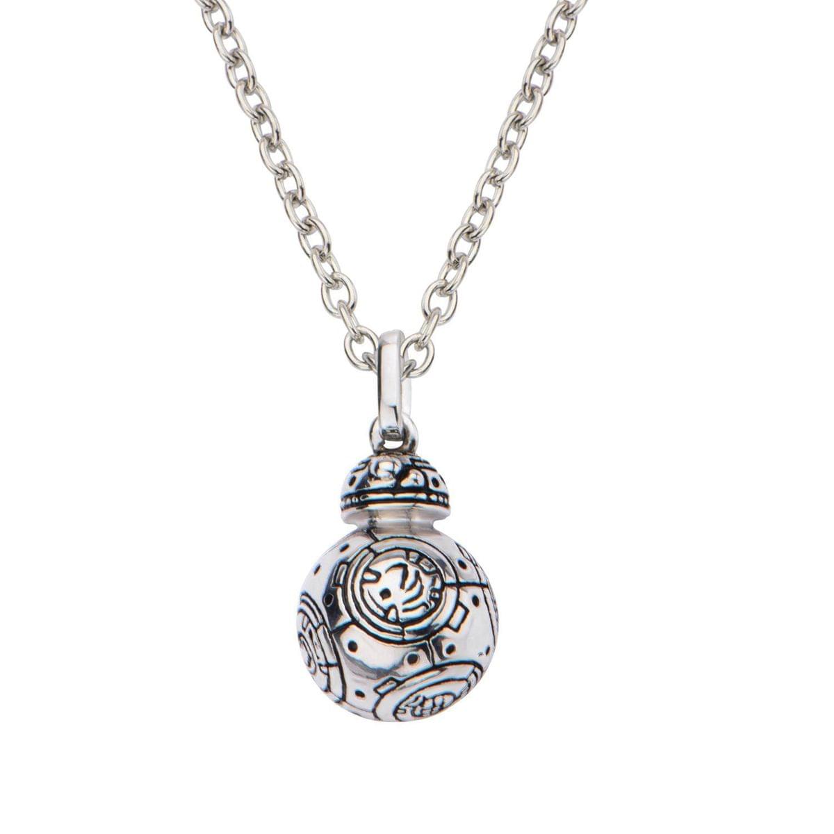 Star Wars: The Force Awakens BB-8 18" Sterling Silver 3D Pendant Necklace